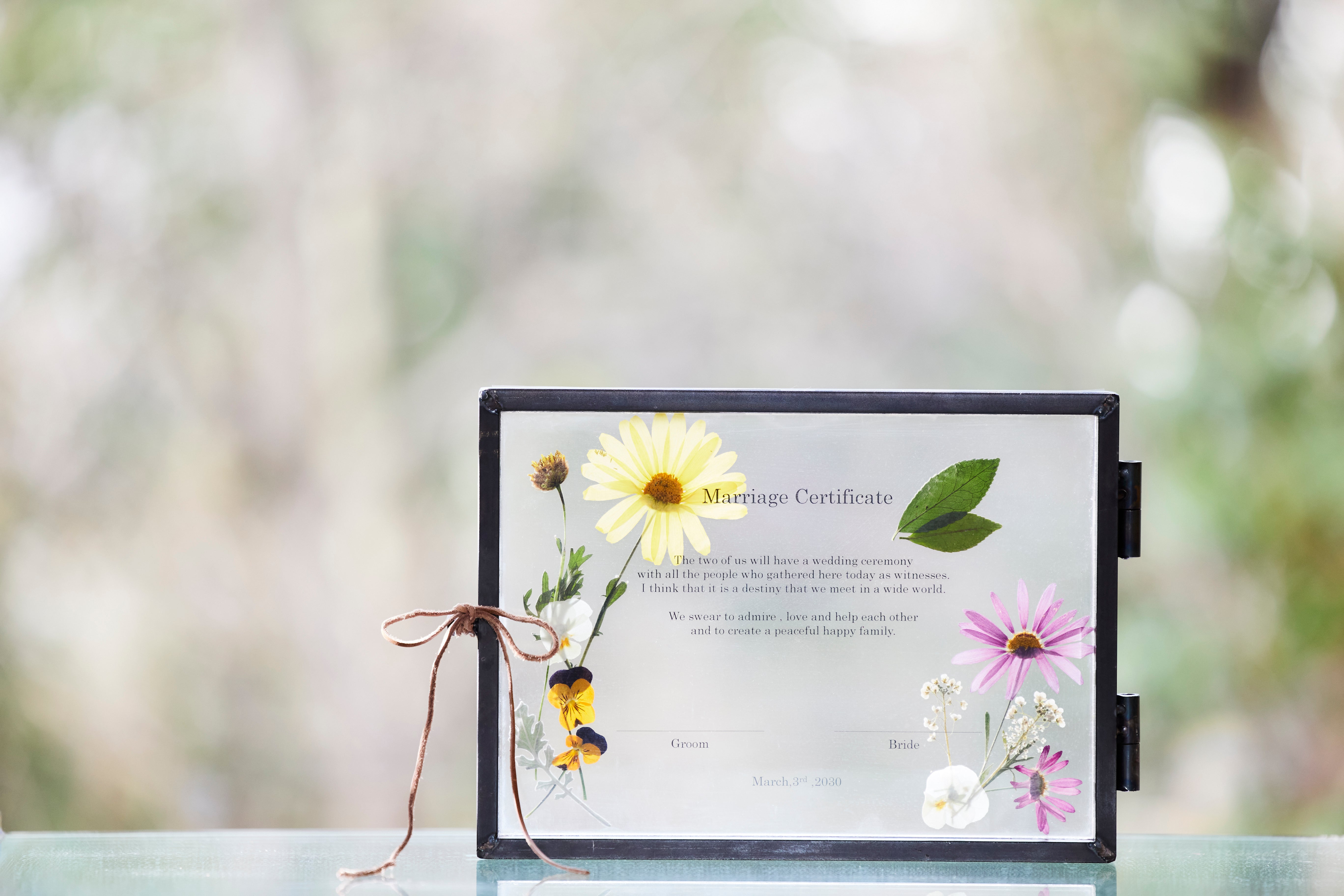 アイアン結婚式フレーム