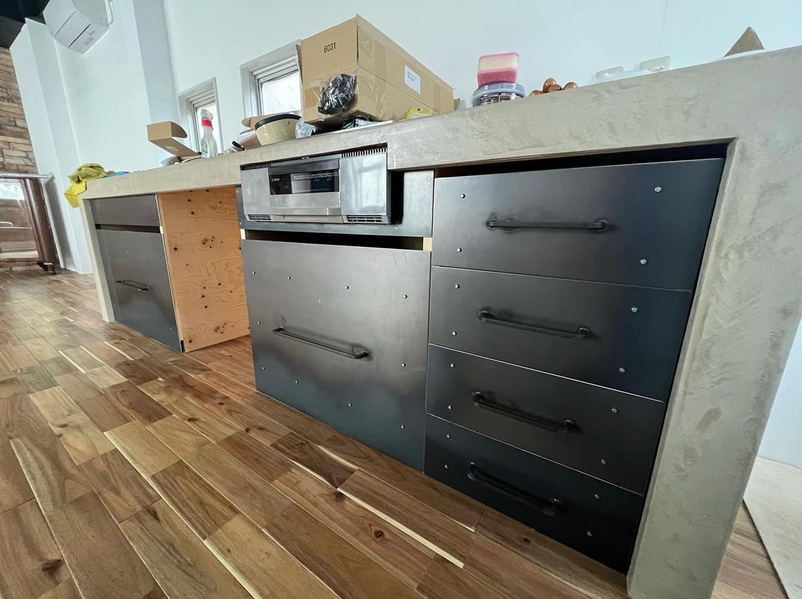 w-024 キッチン収納 / アイアン引き出し