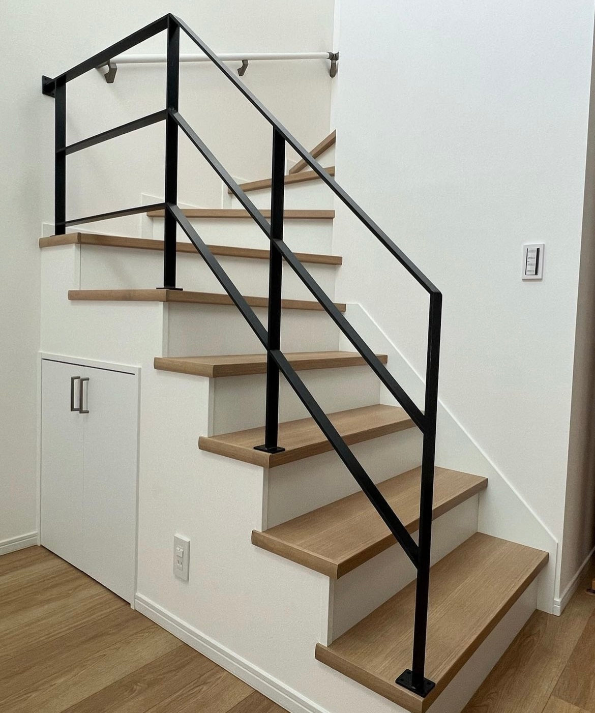 w-026 階段手すり / アイアン手すり / 黒皮鉄