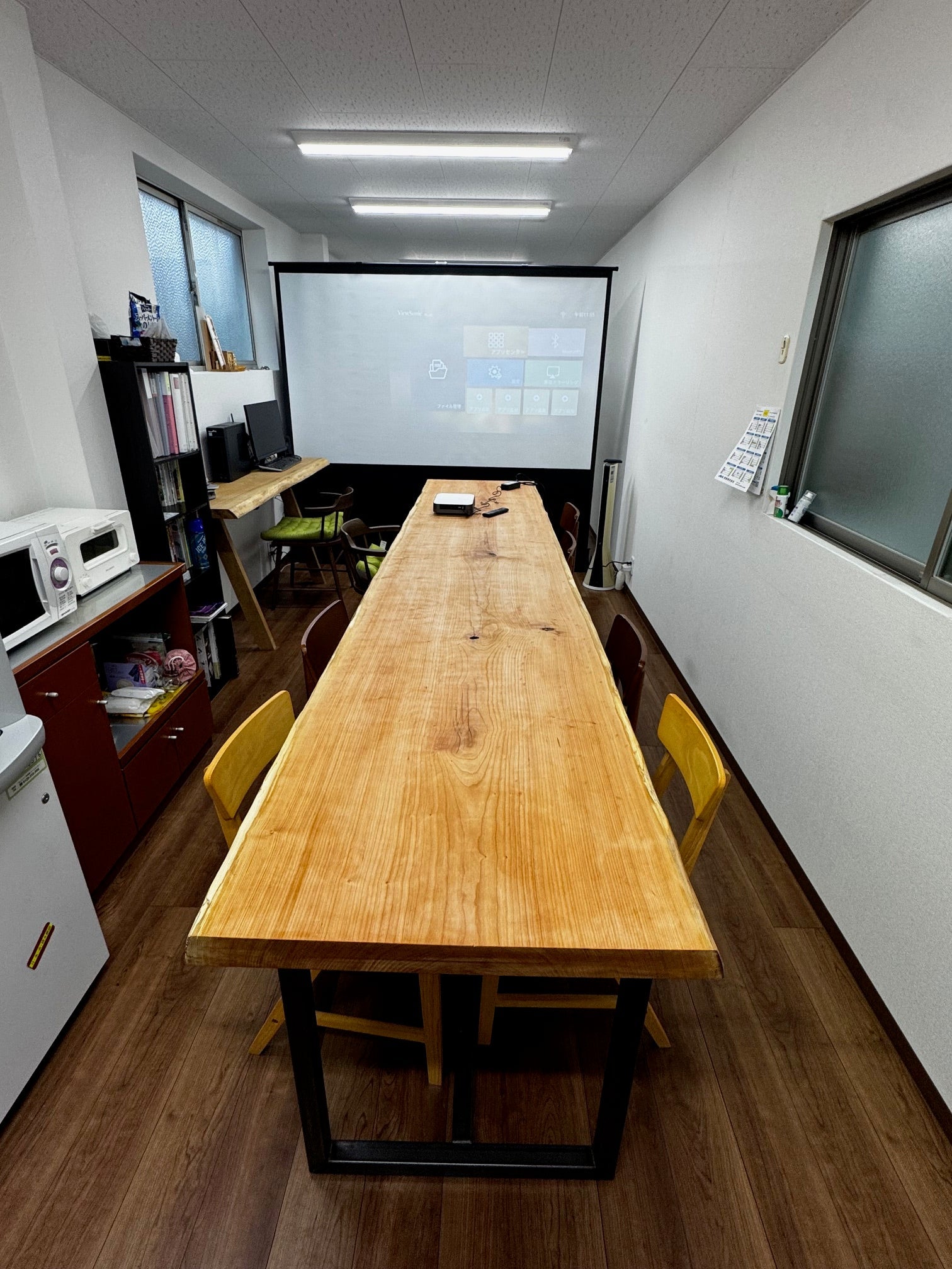 w-107 ブラックチェリー1枚板 / アイアンレッグ / ダイニングチェア