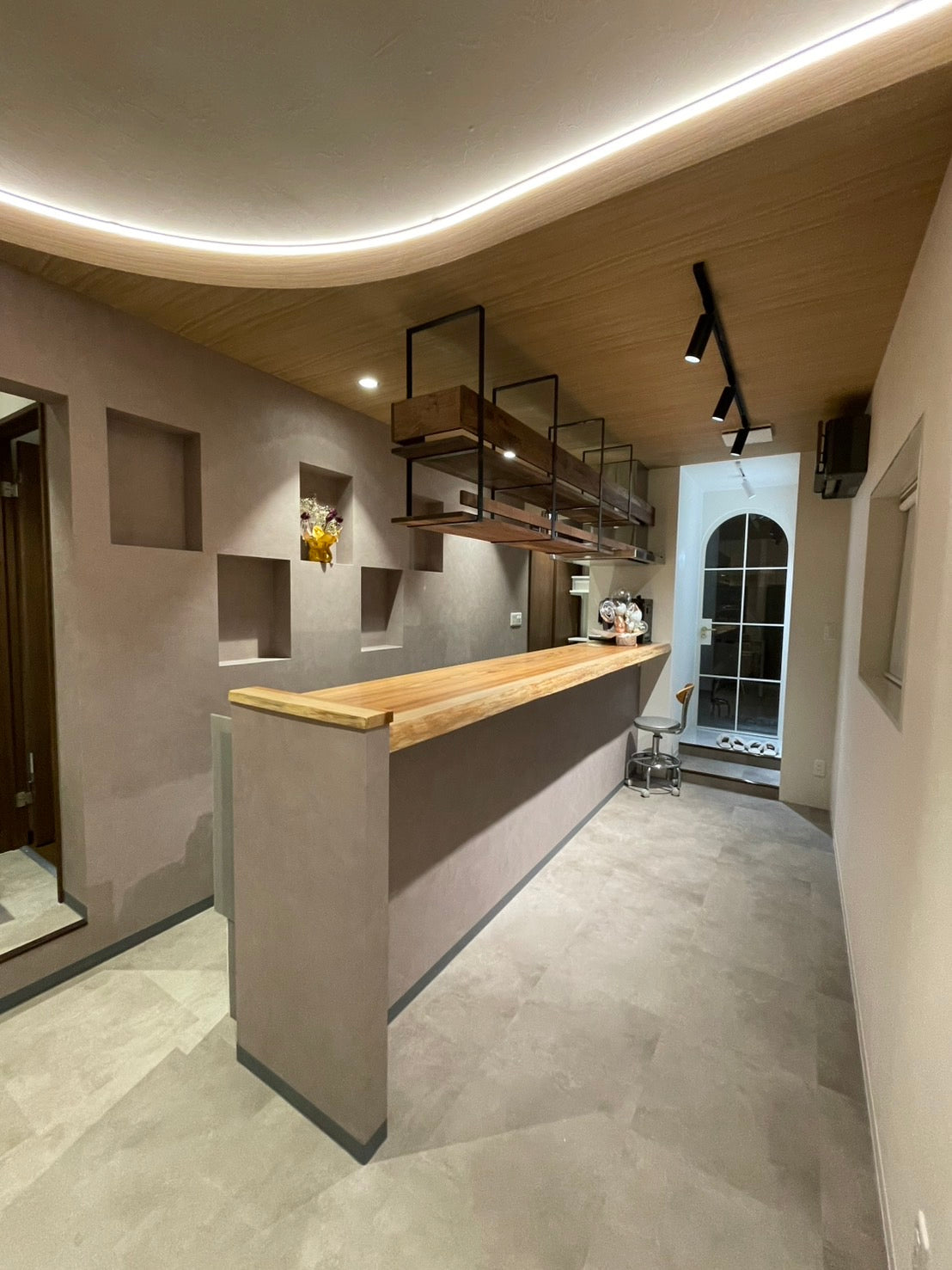 w-116 アイアンハンギングシェルフ / アイアン吊り棚