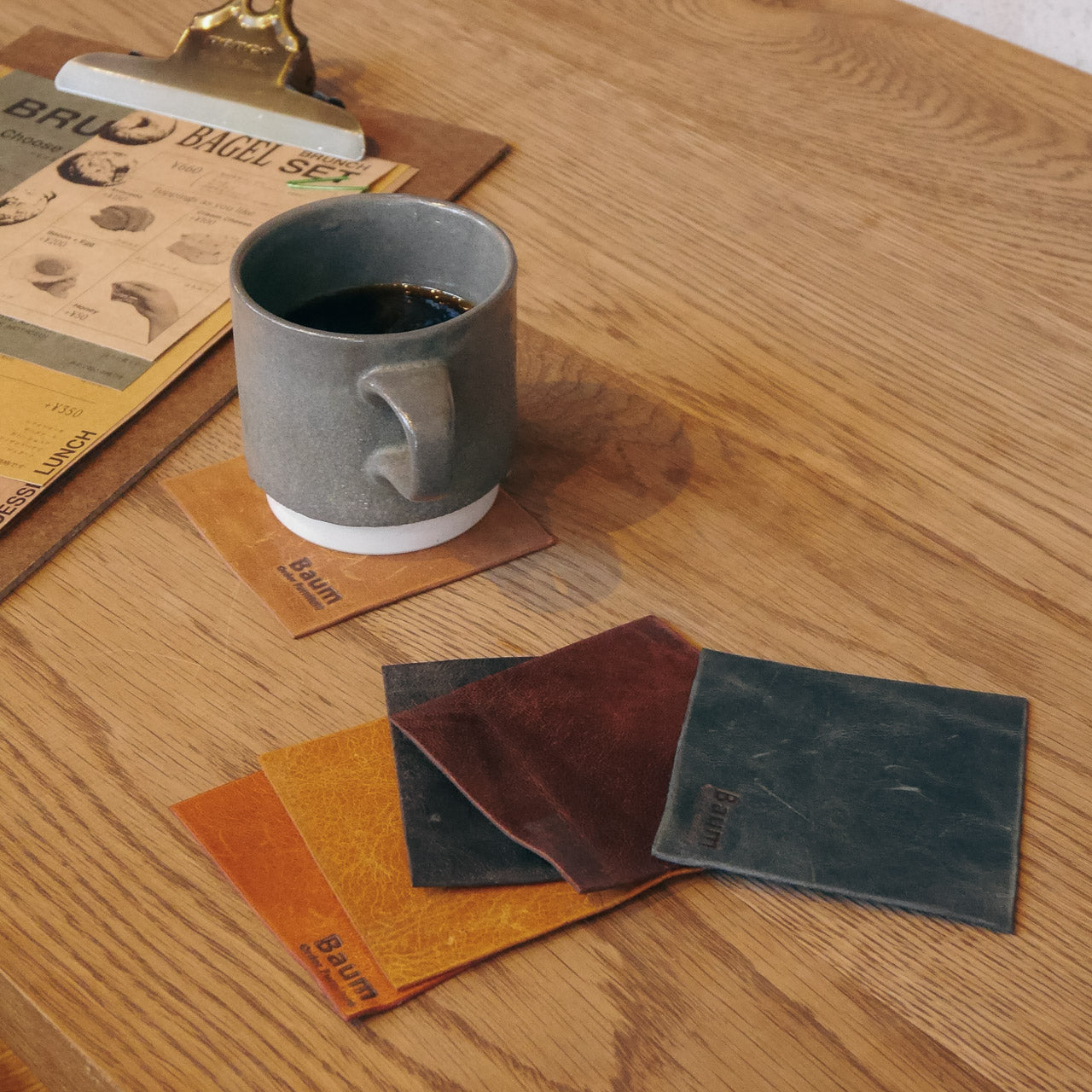Leather Coaster B-Type