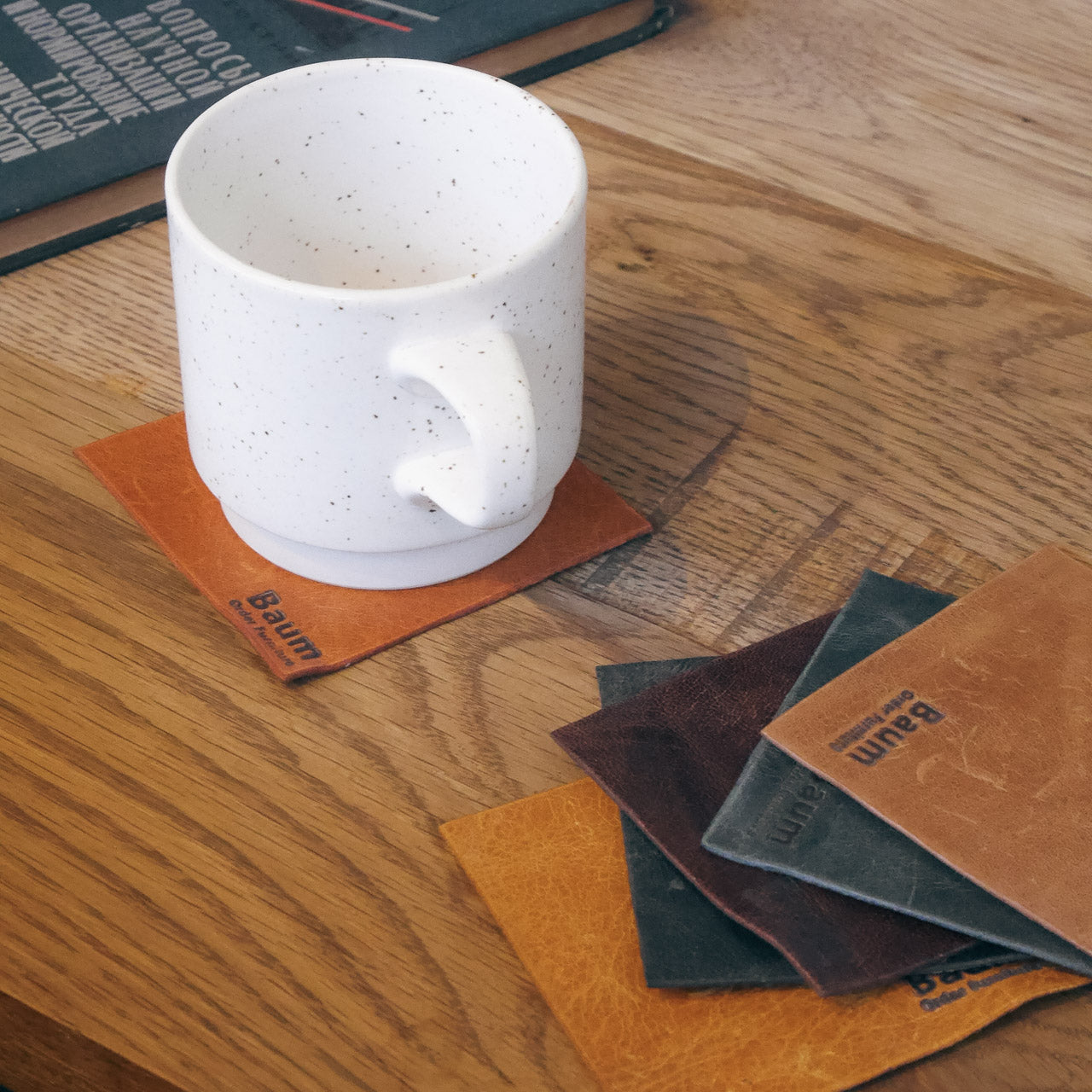 Leather Coaster B-Type