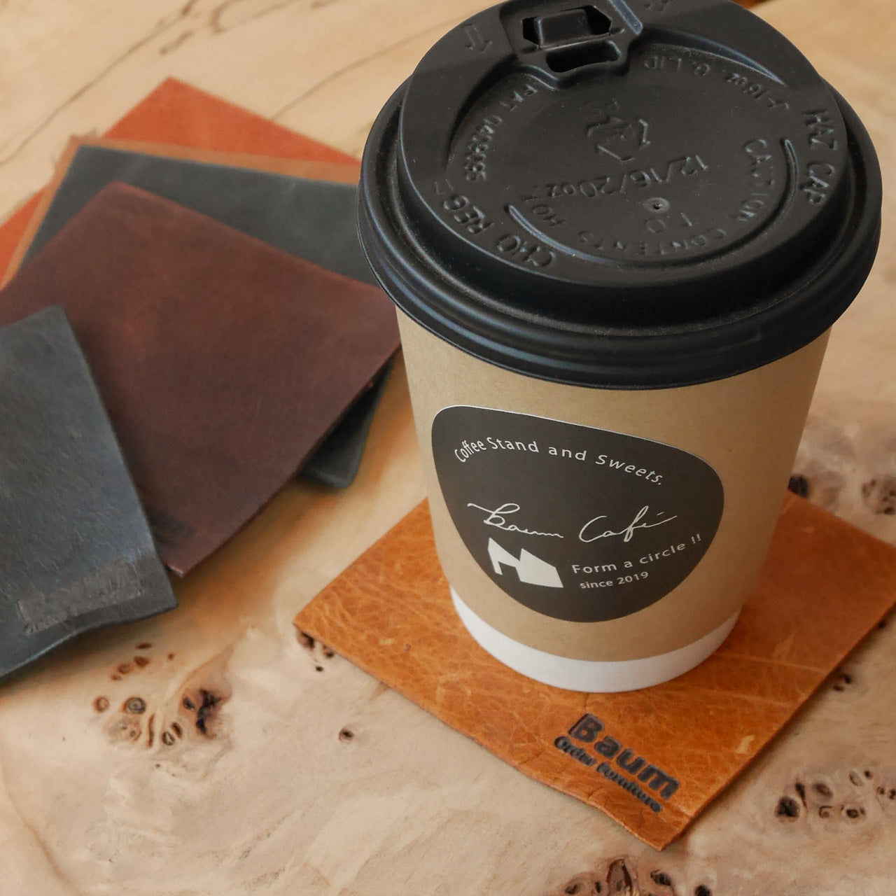 Leather Coaster B-Type