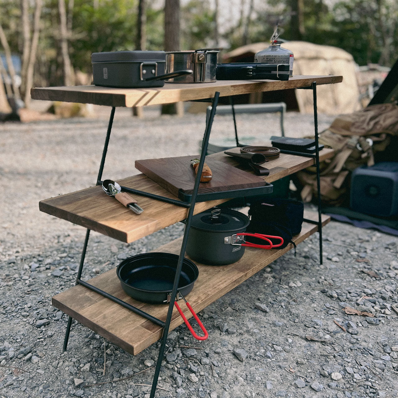 3段ラダーシェルフ