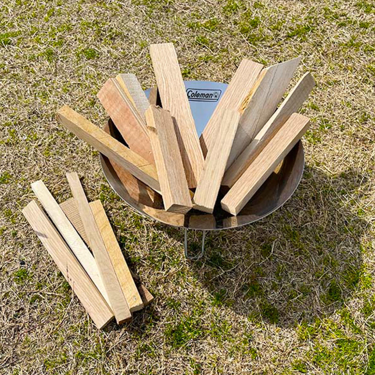 薪、キャンプ、焚き火