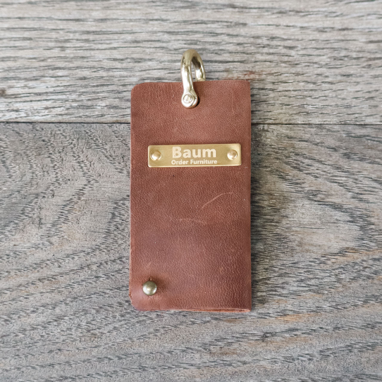 レザーキーケース(ブラウン)