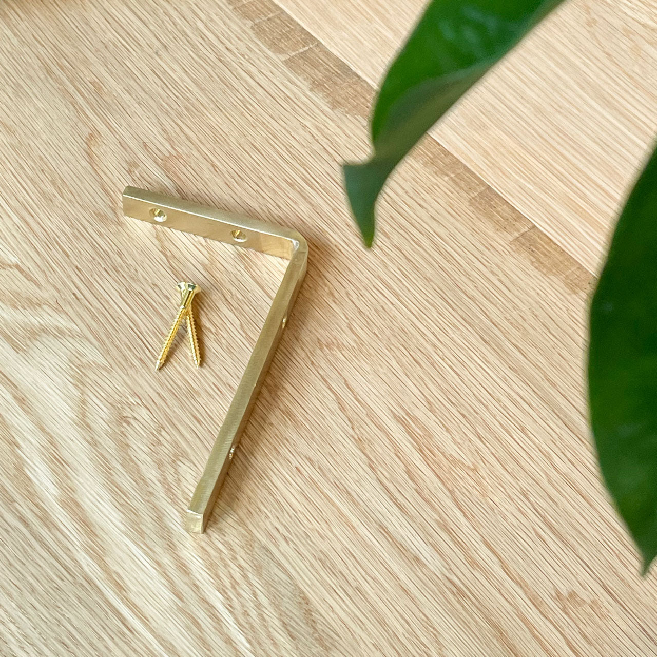 真鍮ブラケット、棚受け金具