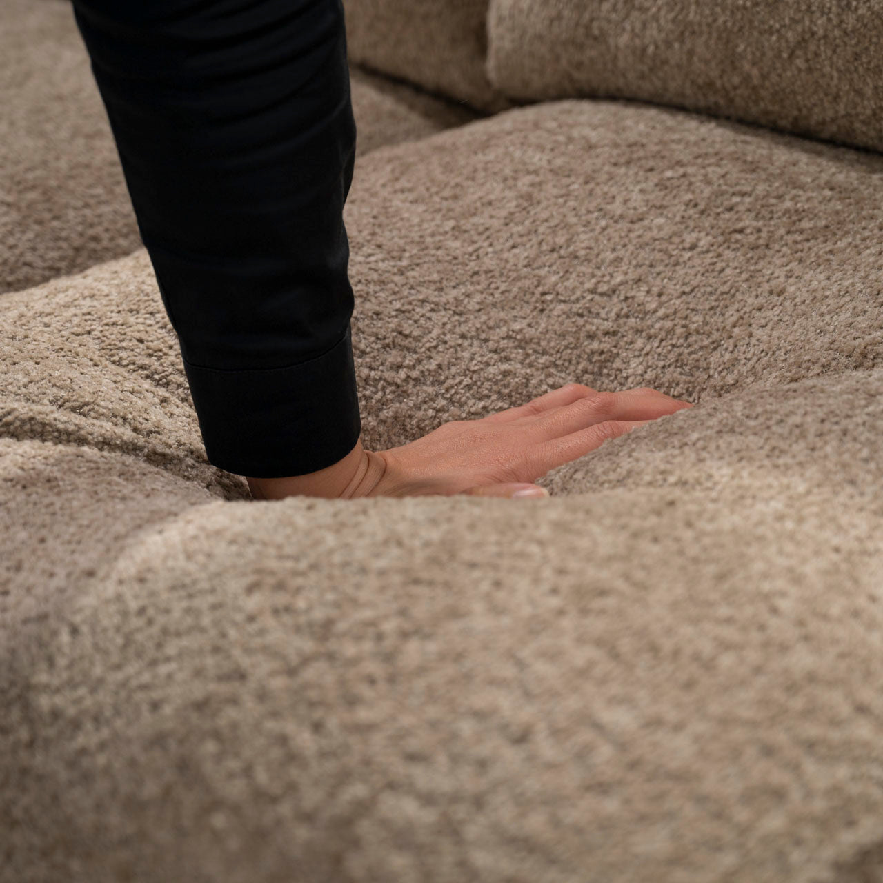 Marjoram Sofa ソファ ソファー 三人掛け リビング 寝室 リラックス ブークレ クロスレザー スチール 天然木 家具