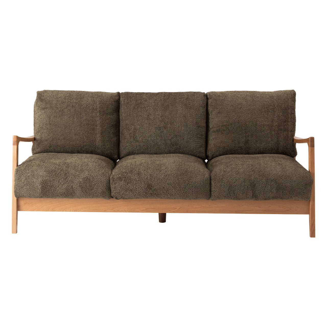 Marjoram Sofa ソファ ソファー 三人掛け リビング 寝室 リラックス ブークレ クロスレザー スチール 天然木 家具