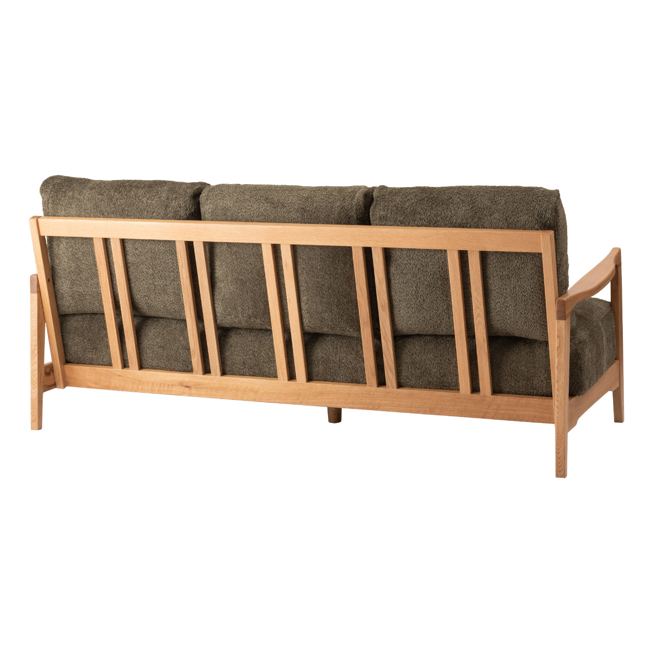 Marjoram Sofa ソファ ソファー 三人掛け リビング 寝室 リラックス ブークレ クロスレザー スチール 天然木 家具