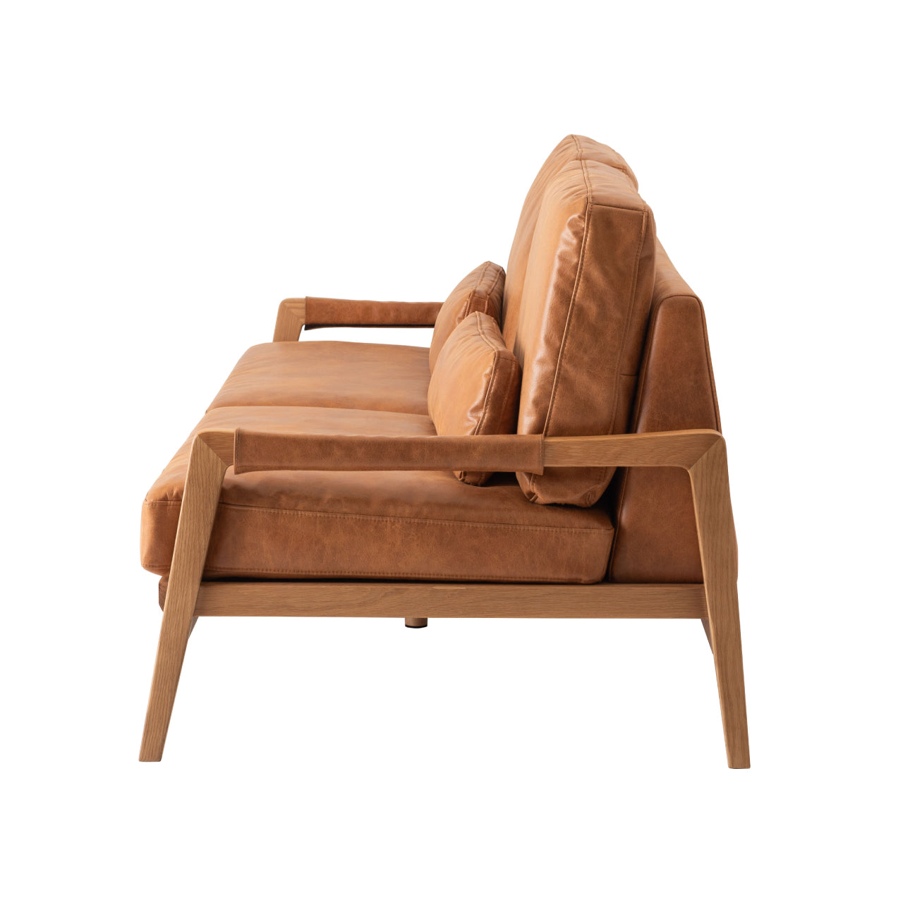 Fennel Sofa ソファ ソファー 二人掛け リビング 寝室 リラックス ブークレ クロスレザー スチール 天然木 家具