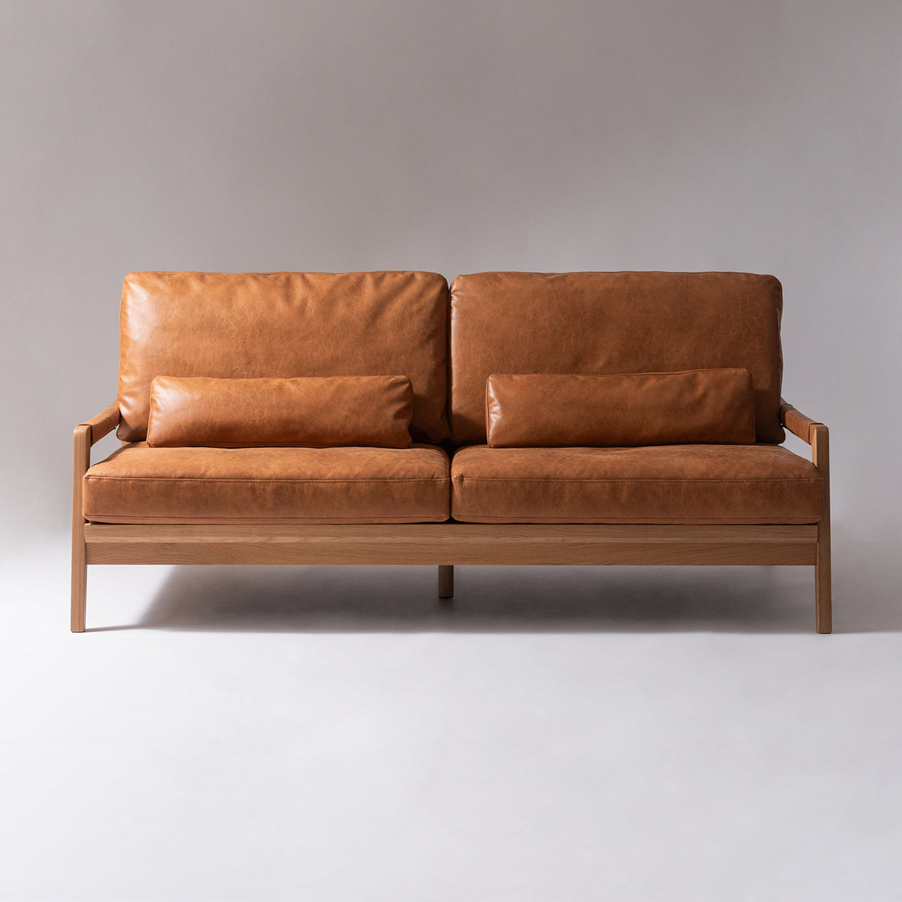 Fennel Sofa ソファ ソファー 二人掛け リビング 寝室 リラックス ブークレ クロスレザー スチール 天然木 家具