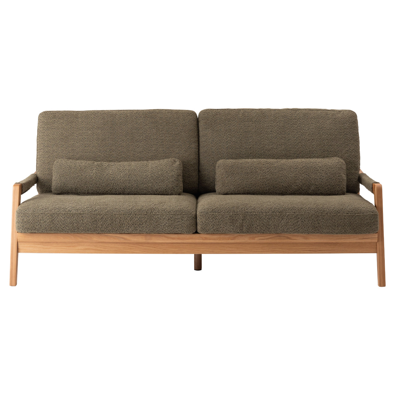 Fennel Sofa ソファ ソファー 二人掛け リビング 寝室 リラックス ブークレ クロスレザー スチール 天然木 家具