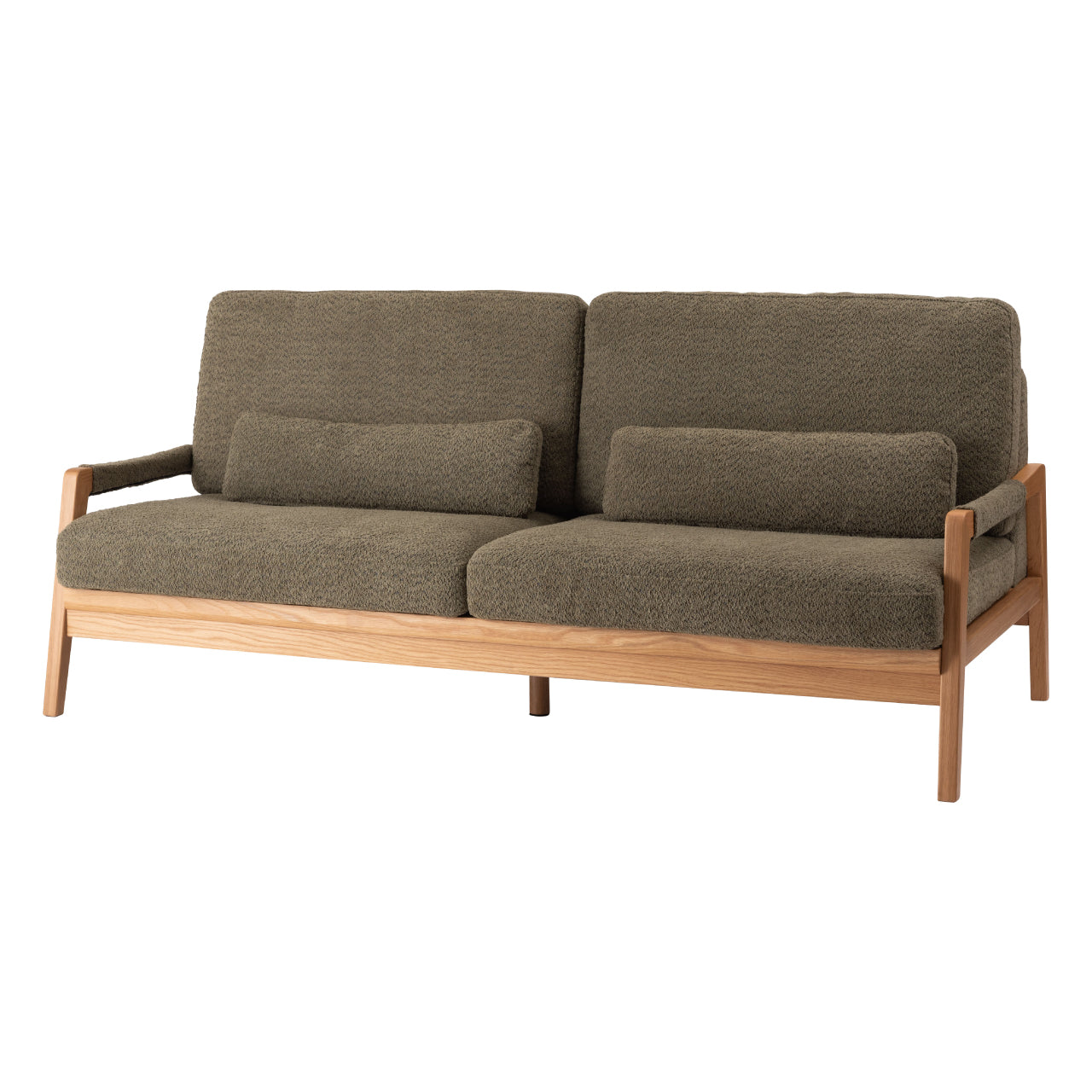 Fennel Sofa ソファ ソファー 二人掛け リビング 寝室 リラックス ブークレ クロスレザー スチール 天然木 家具