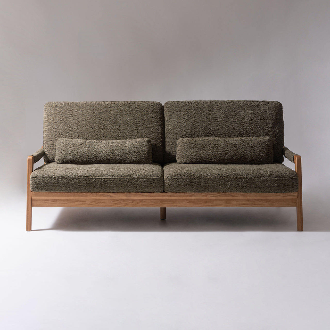 Fennel Sofa ソファ ソファー 二人掛け リビング 寝室 リラックス ブークレ クロスレザー スチール 天然木 家具