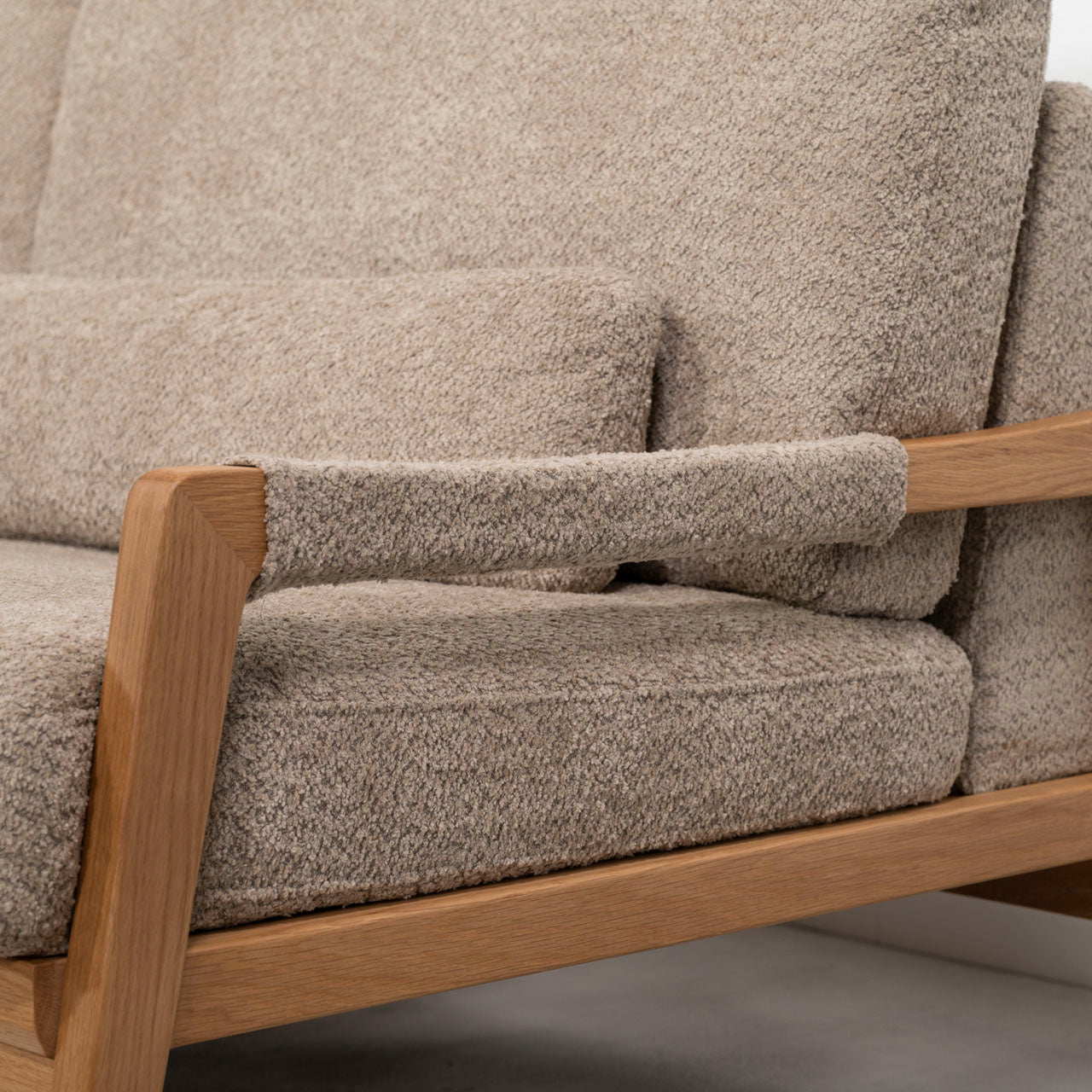 Fennel Sofa ソファ ソファー 二人掛け リビング 寝室 リラックス ブークレ クロスレザー スチール 天然木 家具