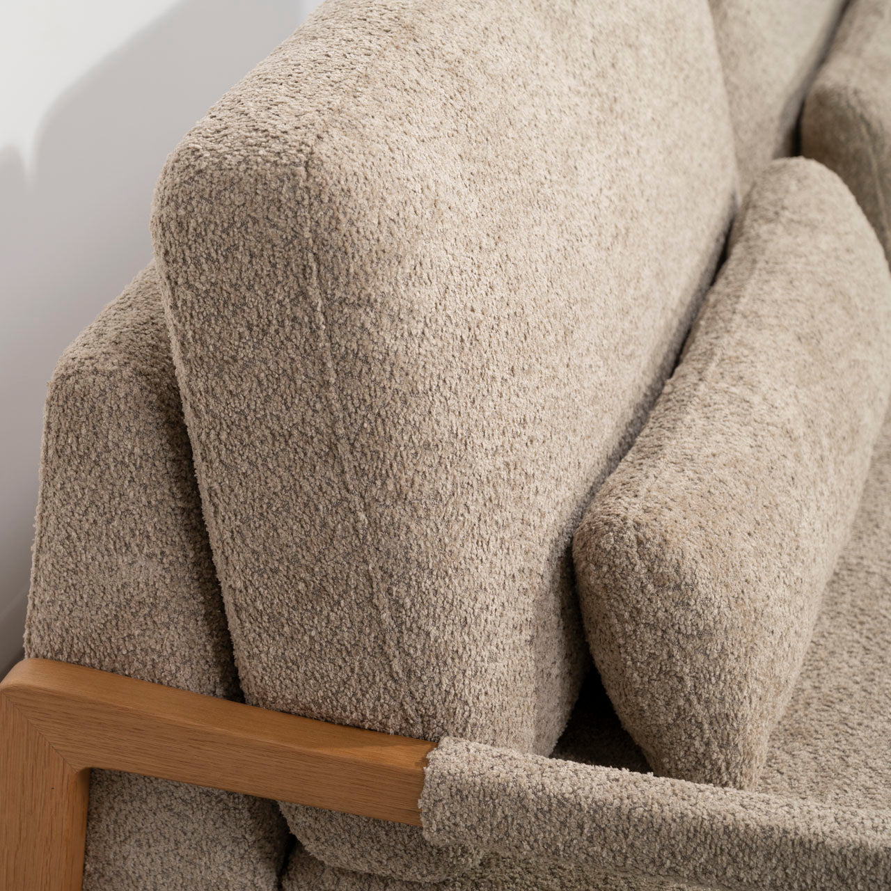 Fennel Sofa ソファ ソファー 二人掛け リビング 寝室 リラックス ブークレ クロスレザー スチール 天然木 家具