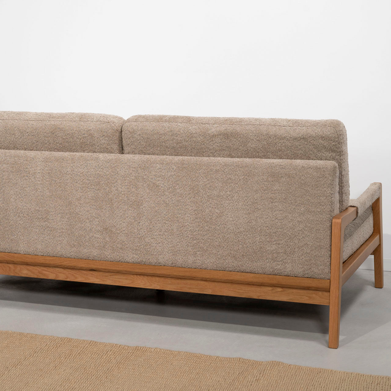 Fennel Sofa ソファ ソファー 二人掛け リビング 寝室 リラックス ブークレ クロスレザー スチール 天然木 家具