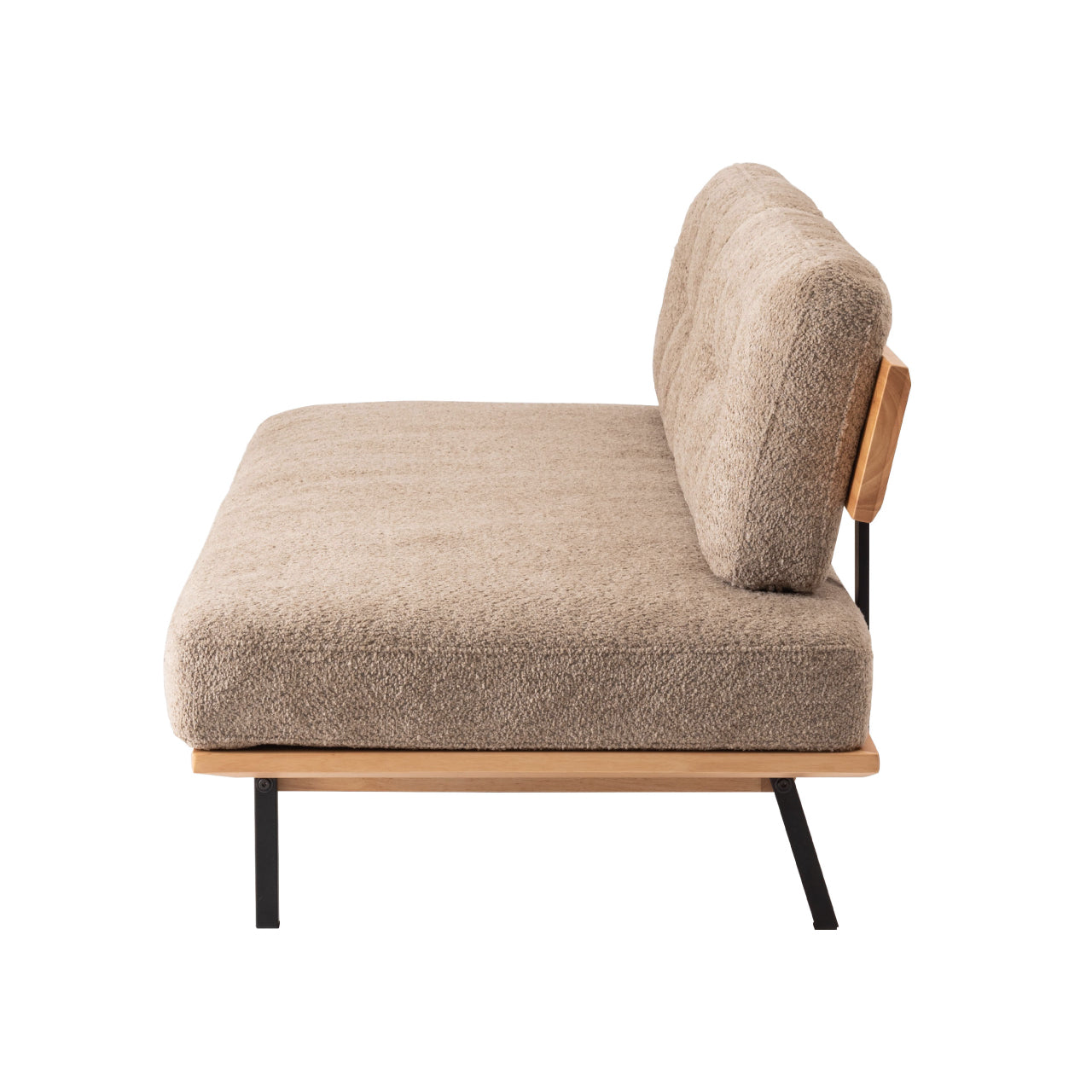 Myrtle Sofa ソファ ソファー 二人掛け アームレス リビング 寝室 リラックス ブークレ クロスレザー スチール 天然木 家具