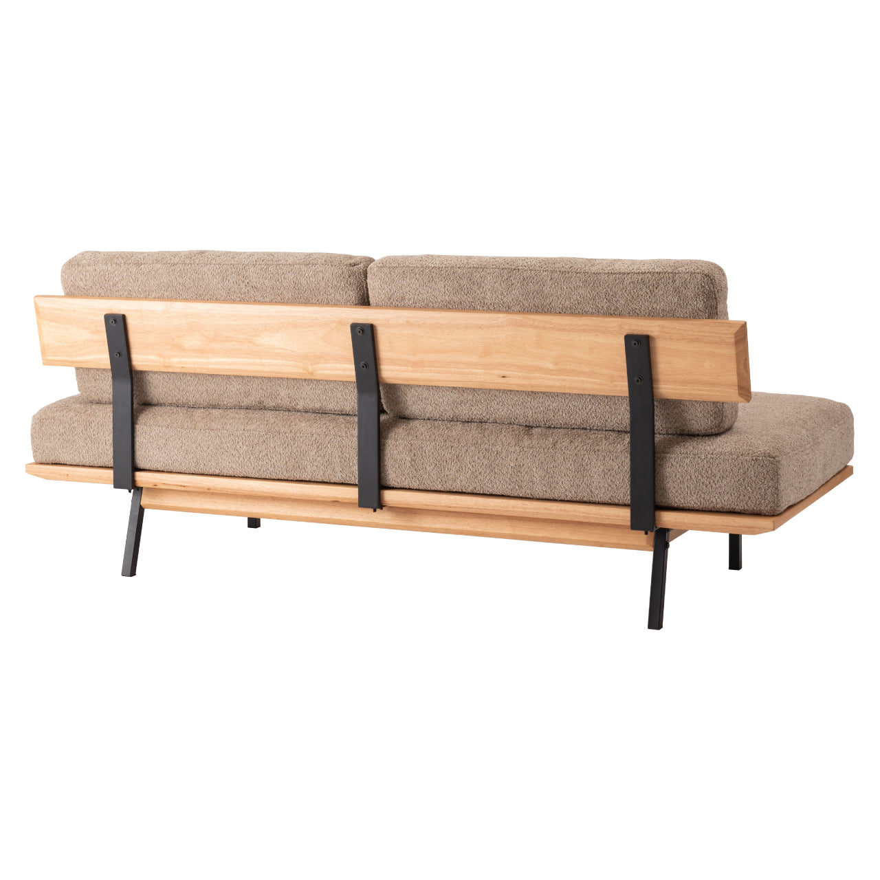 Myrtle Sofa ソファ ソファー 二人掛け アームレス リビング 寝室 リラックス ブークレ クロスレザー スチール 天然木 家具