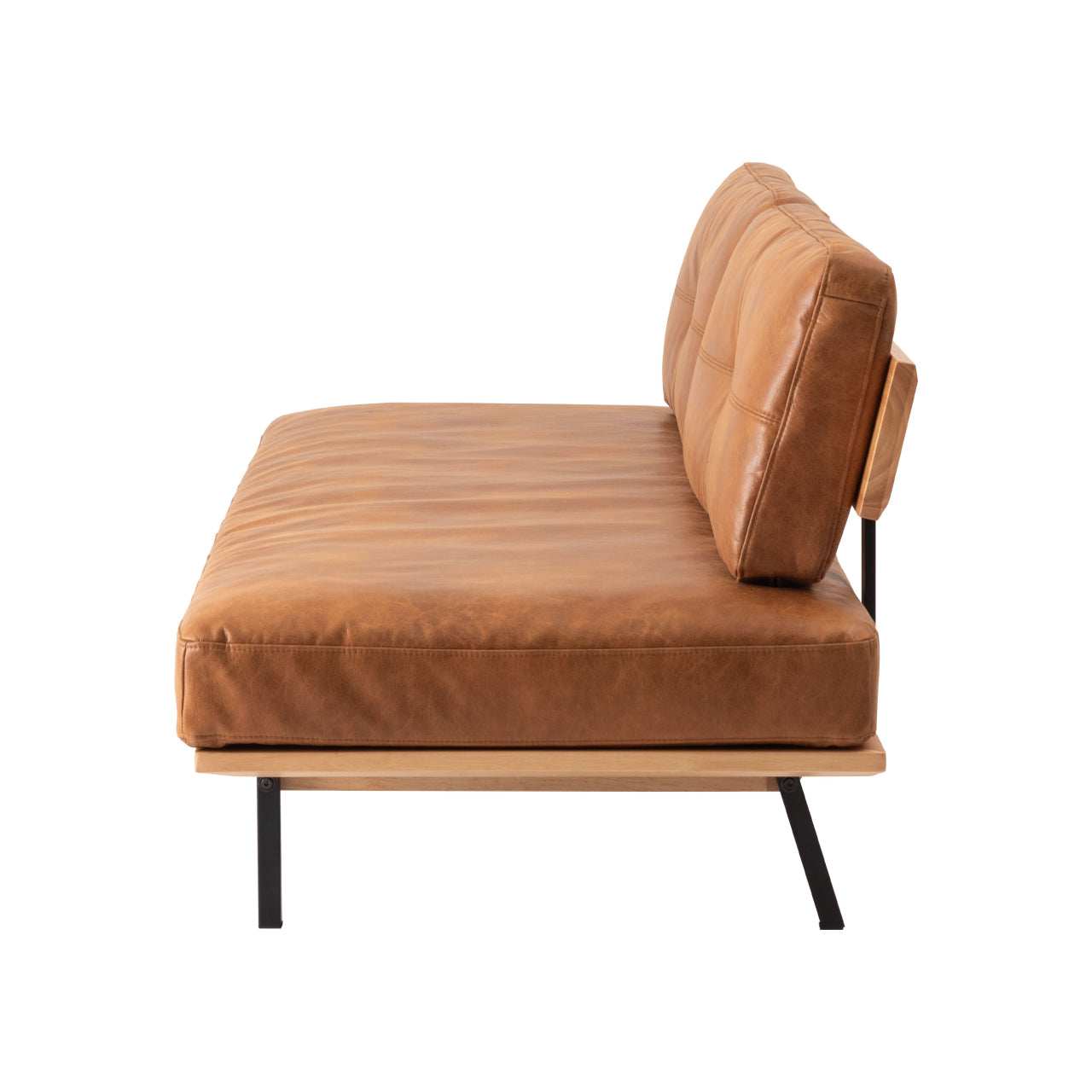 Myrtle Sofa ソファ ソファー 二人掛け アームレス リビング 寝室 リラックス ブークレ クロスレザー スチール 天然木 家具