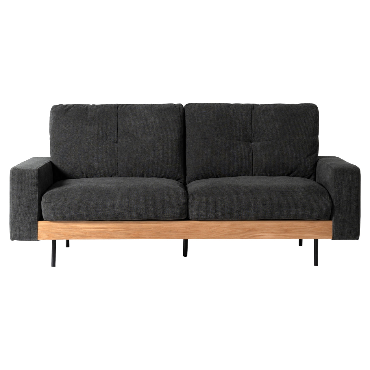 Flax Sofa ソファ ソファー 二人掛け リビング 寝室 リラックス ファブリック スチール オーク 天然木 家具