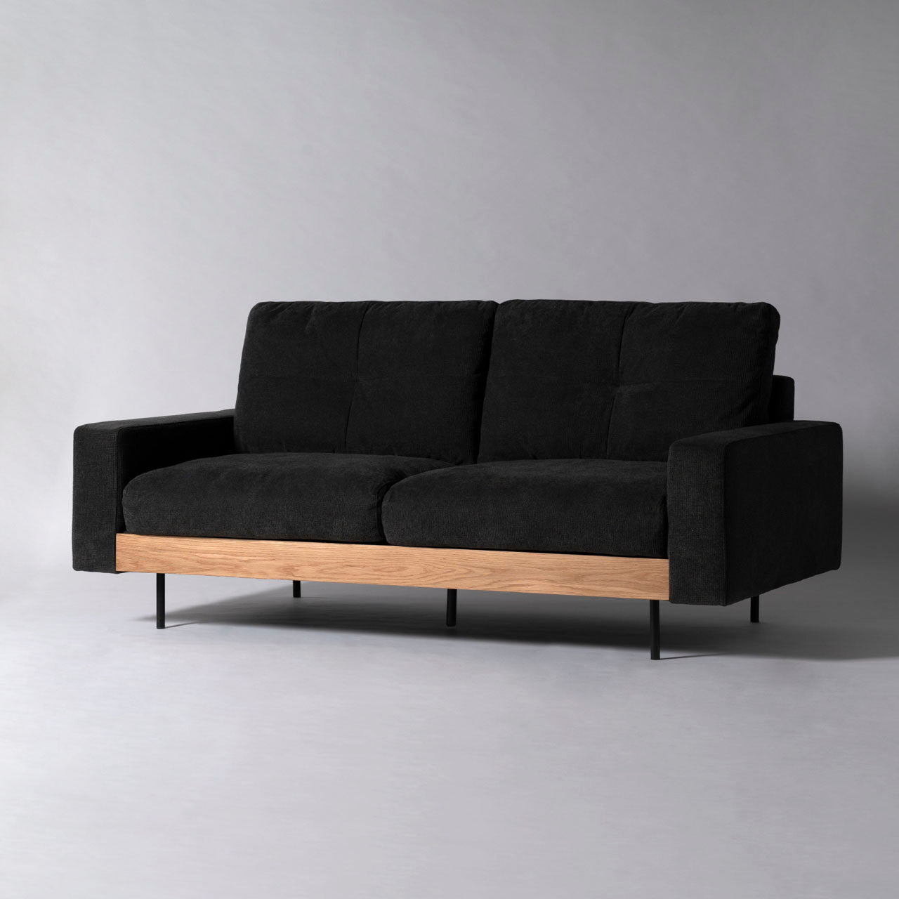 Flax Sofa ソファ ソファー 二人掛け リビング 寝室 リラックス ファブリック スチール オーク 天然木 家具