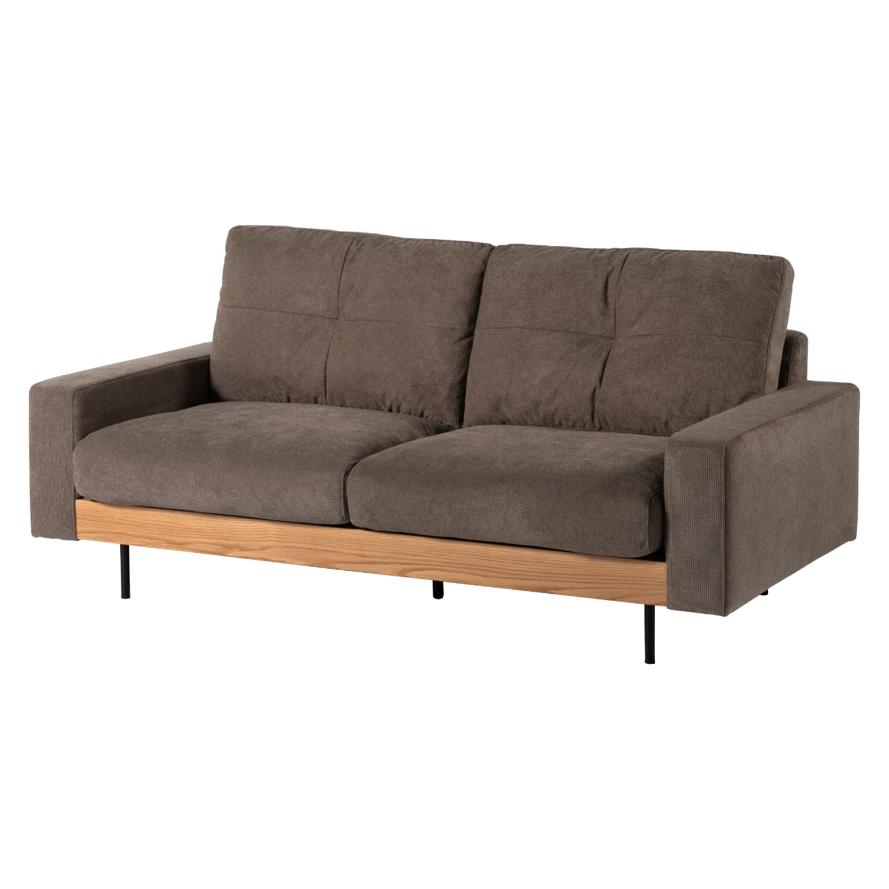 Flax Sofa ソファ ソファー 二人掛け リビング 寝室 リラックス ファブリック スチール オーク 天然木 家具