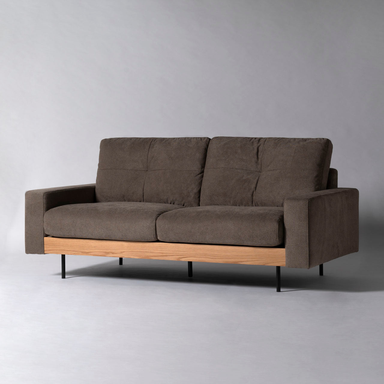 Flax Sofa ソファ ソファー 二人掛け リビング 寝室 リラックス ファブリック スチール オーク 天然木 家具