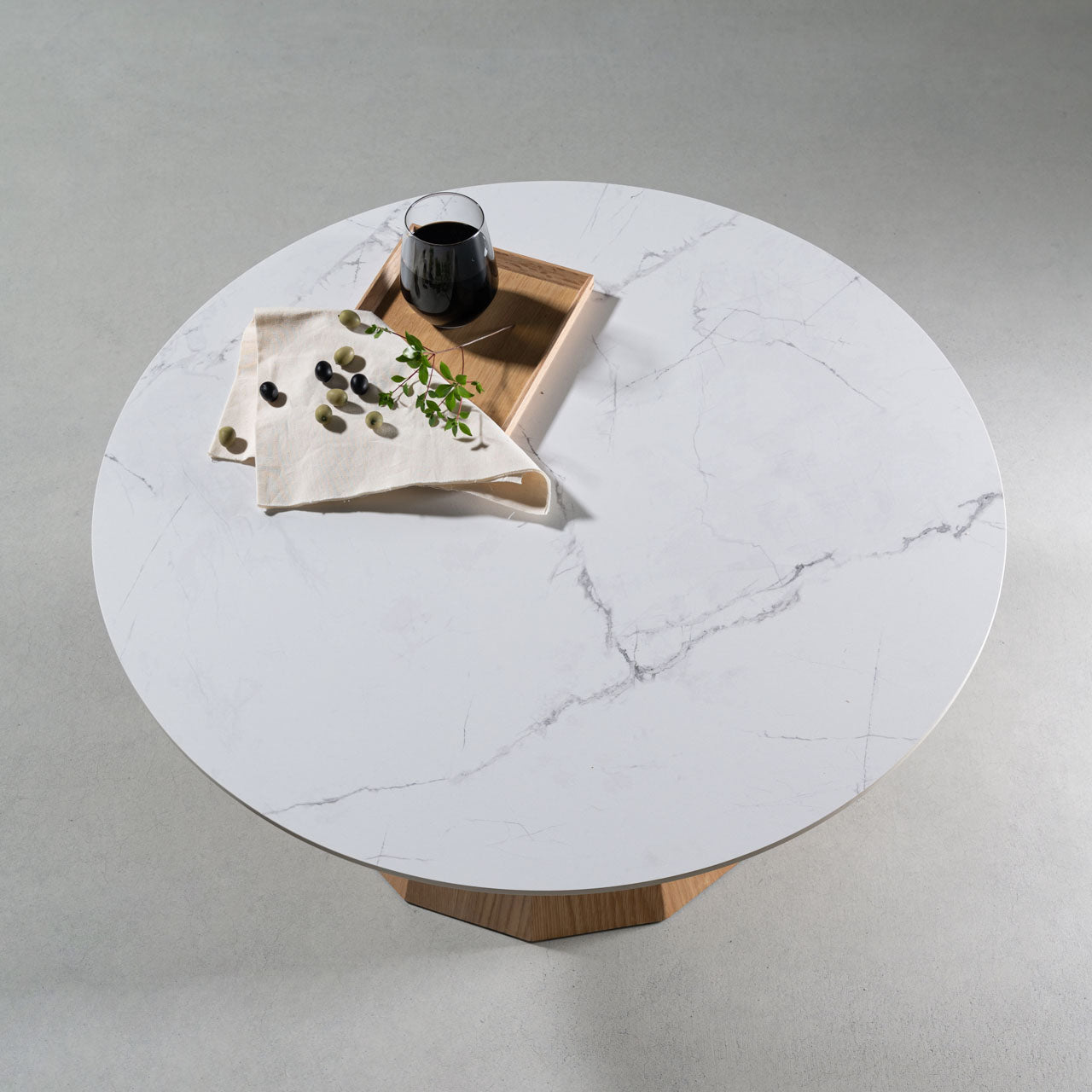 Parma Living Table リビングテーブル テーブル デスク セラミック天板 大理石調 ブラックストーン調 天然木 リビング カフェ サロン 店舗 家具