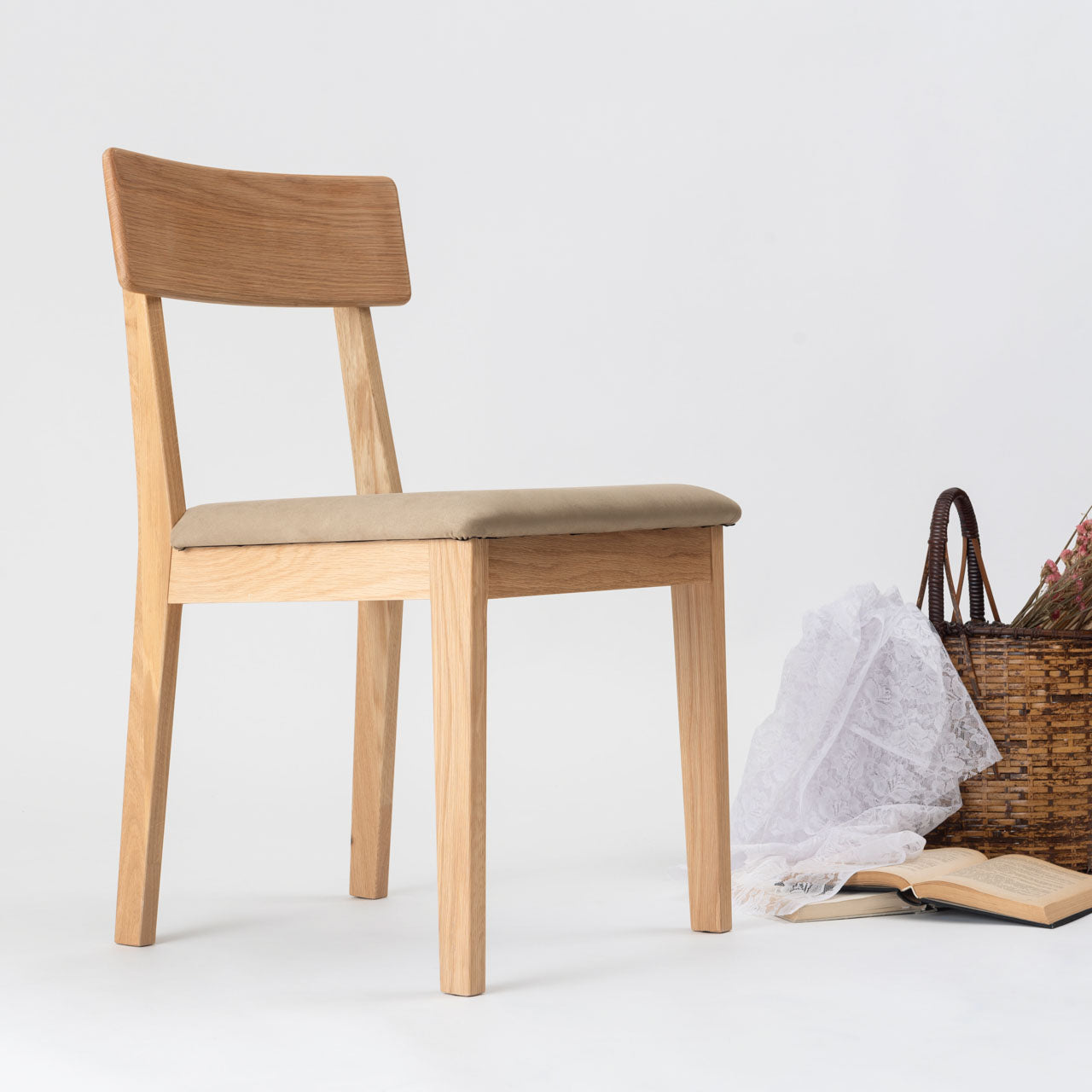 Choke Dining Chair ダイニングチェア デスクチェア リビングチェア スエード オーク 椅子 書斎 家具