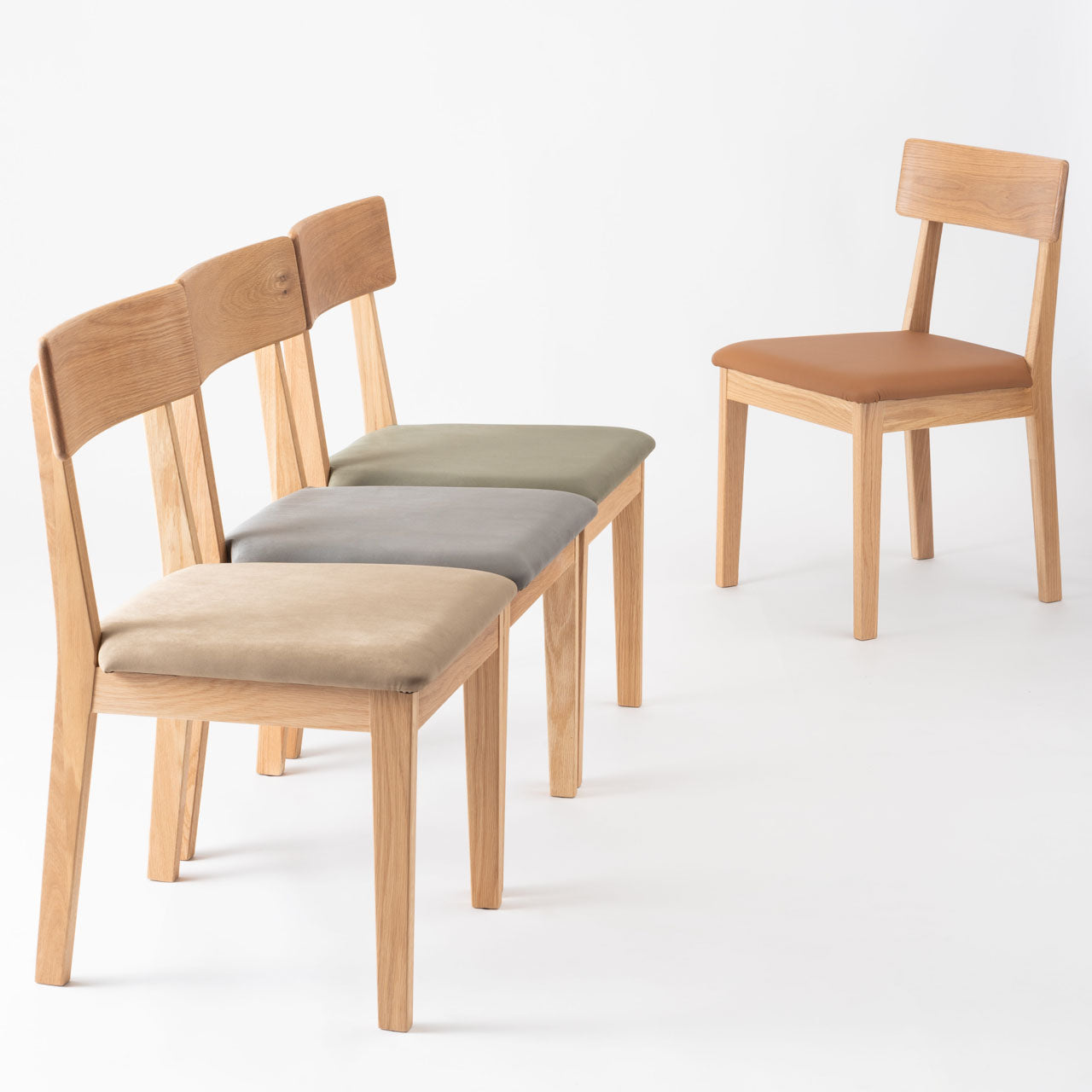 Choke Dining Chair ダイニングチェア デスクチェア リビングチェア スエード オーク 椅子 書斎 家具