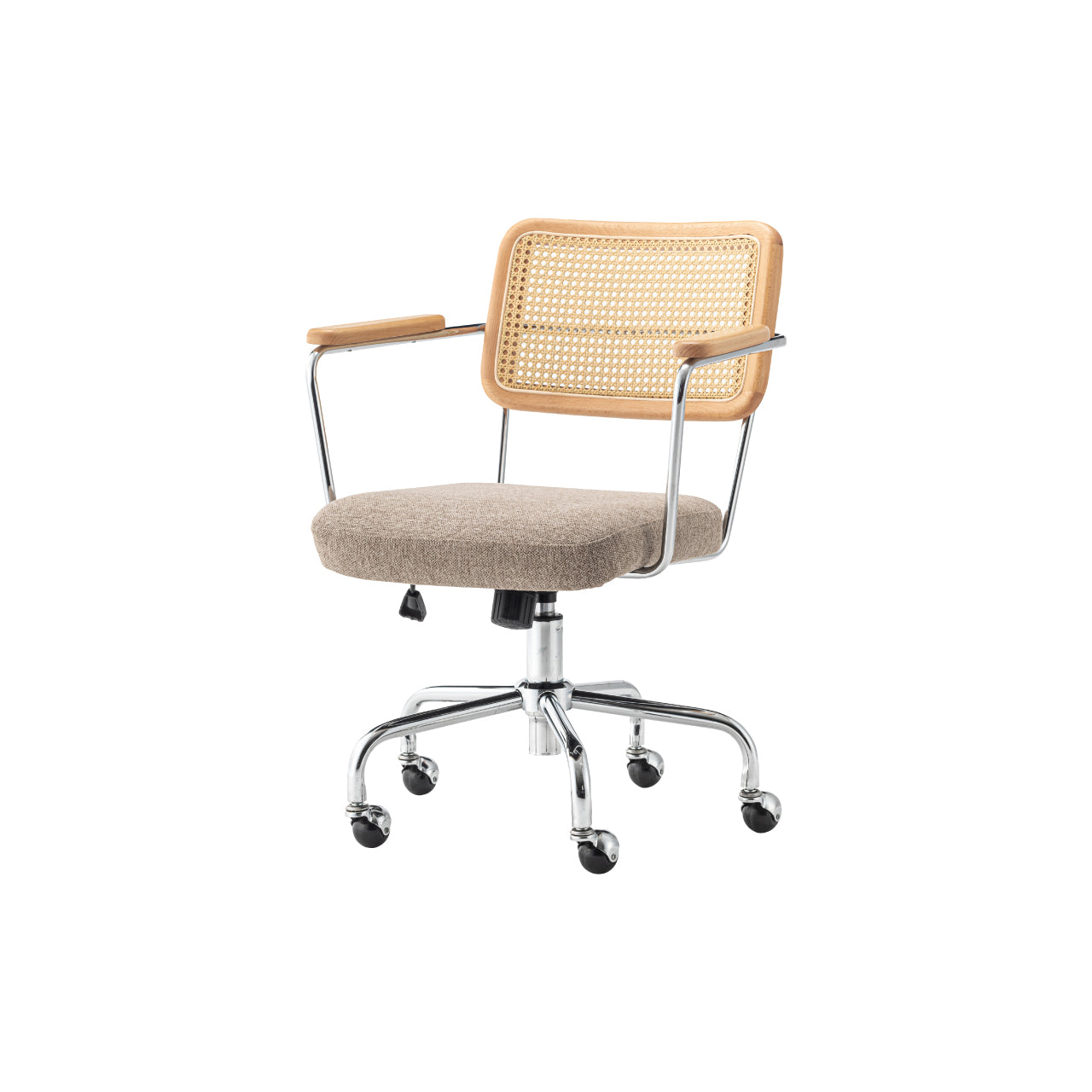 Elder Desk Chair デスクチェア アームレスト 昇降式チェア 回転 ワークチェア 椅子 キャスター ラタン 書斎 リビング リモート 家具