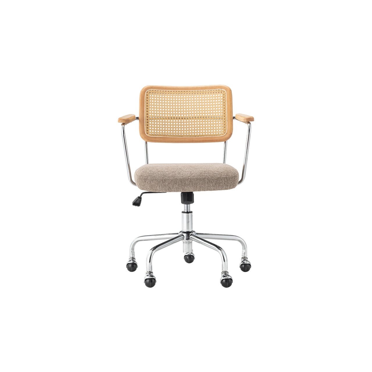 Elder Desk Chair デスクチェア アームレスト 昇降式チェア 回転 ワークチェア 椅子 キャスター ラタン 書斎 リビング リモート 家具