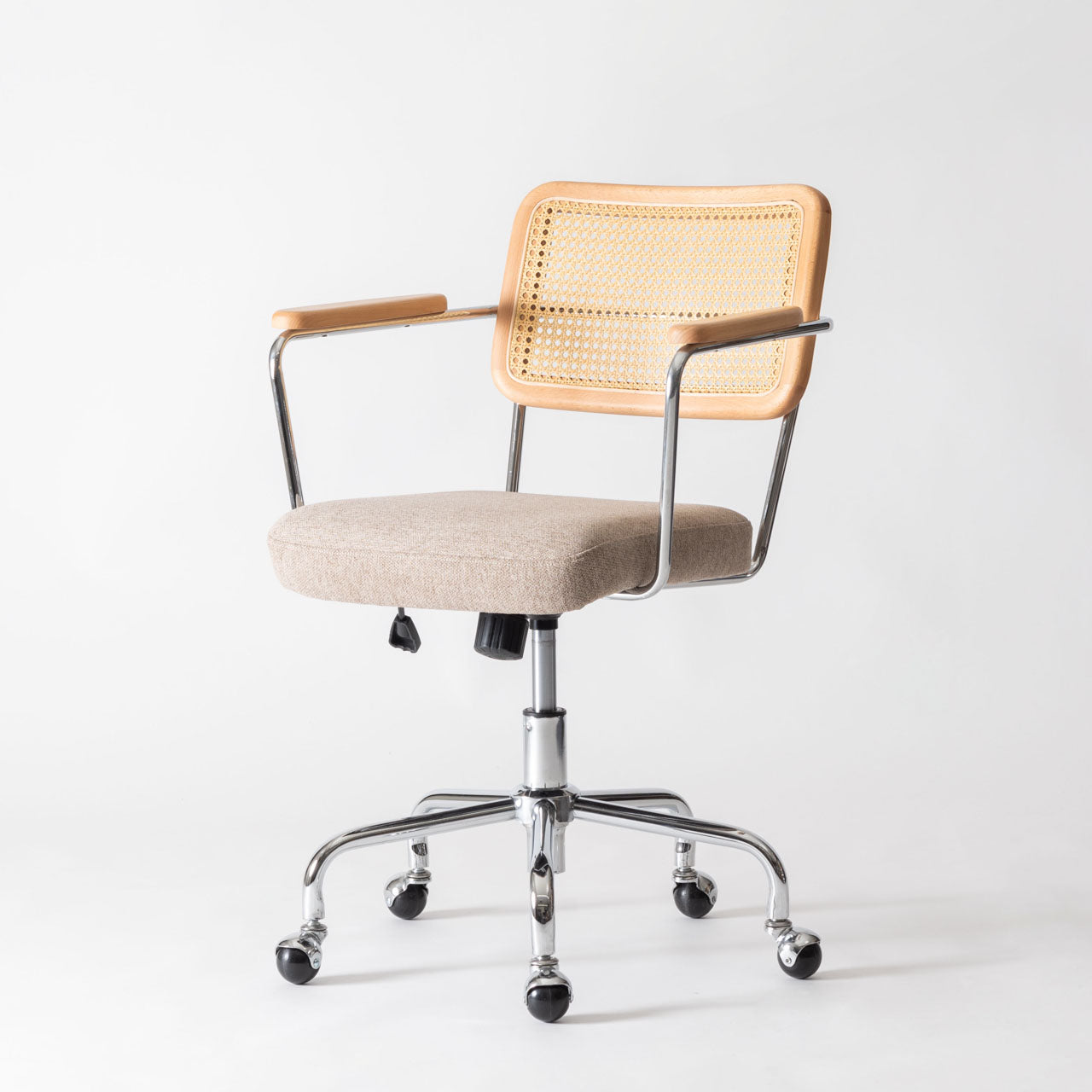 Elder Desk Chair デスクチェア アームレスト 昇降式チェア 回転 ワークチェア 椅子 キャスター ラタン 書斎 リビング リモート 家具