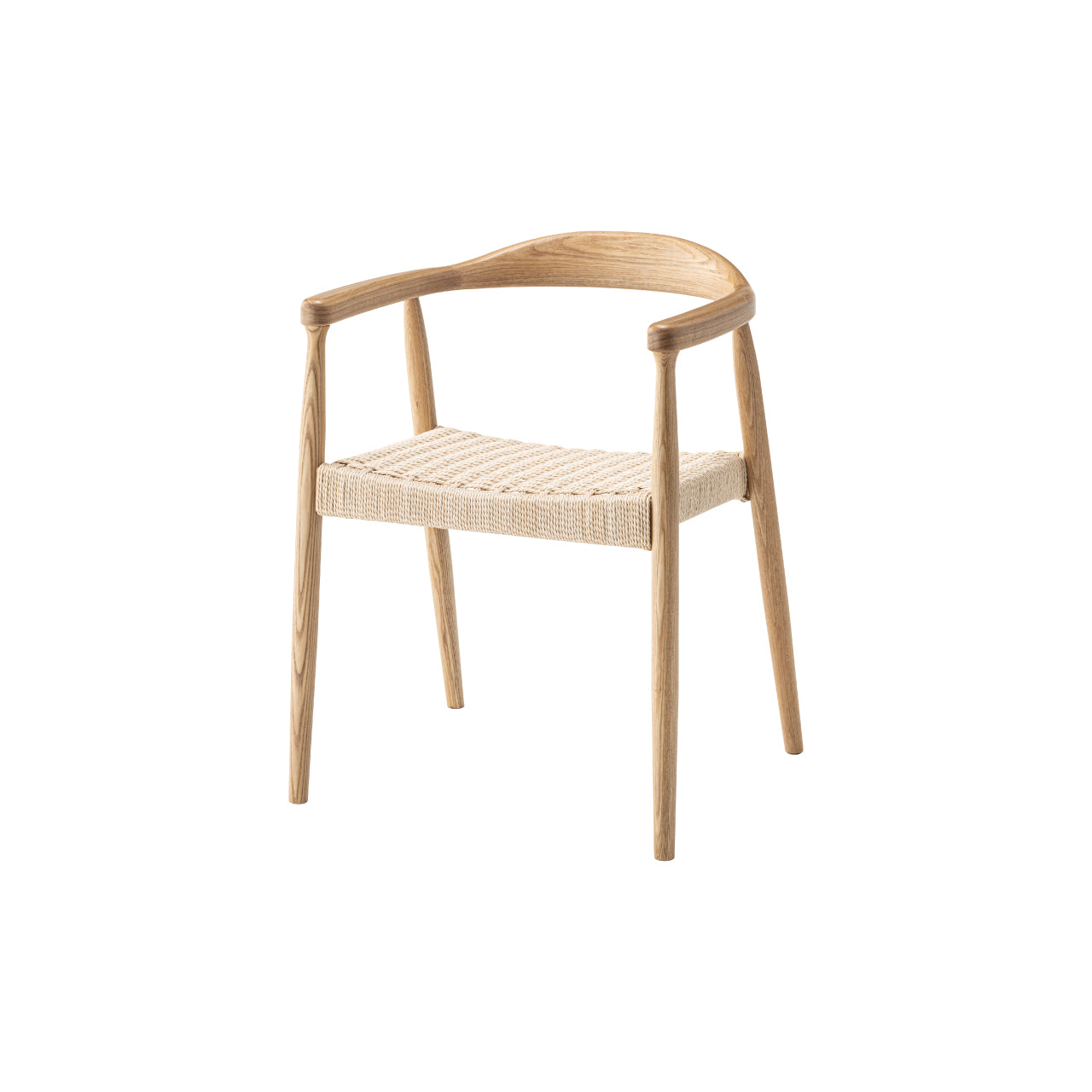 Roselle Arm Chair アームチェア デスクチェア アームレスト リビングチェア ダイニングチェア ペーパーコード 椅子 書斎 リビング リモート 家具