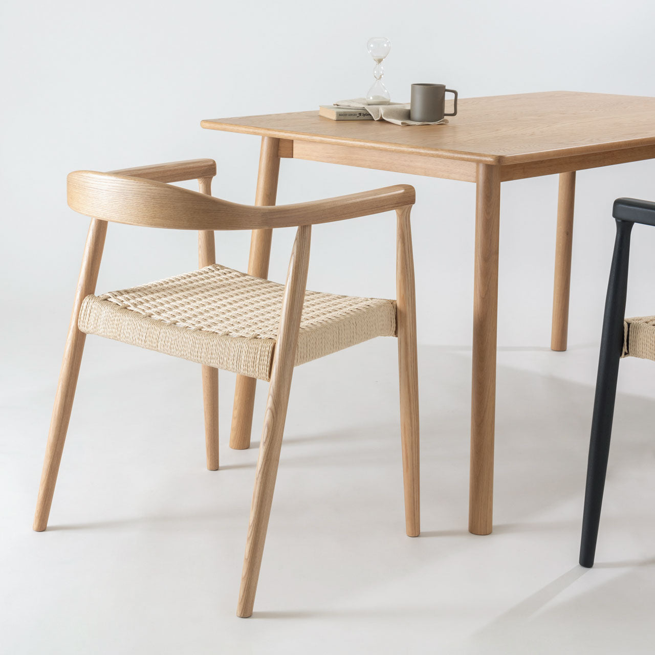Roselle Arm Chair アームチェア デスクチェア アームレスト リビングチェア ダイニングチェア ペーパーコード 椅子 書斎 リビング リモート 家具