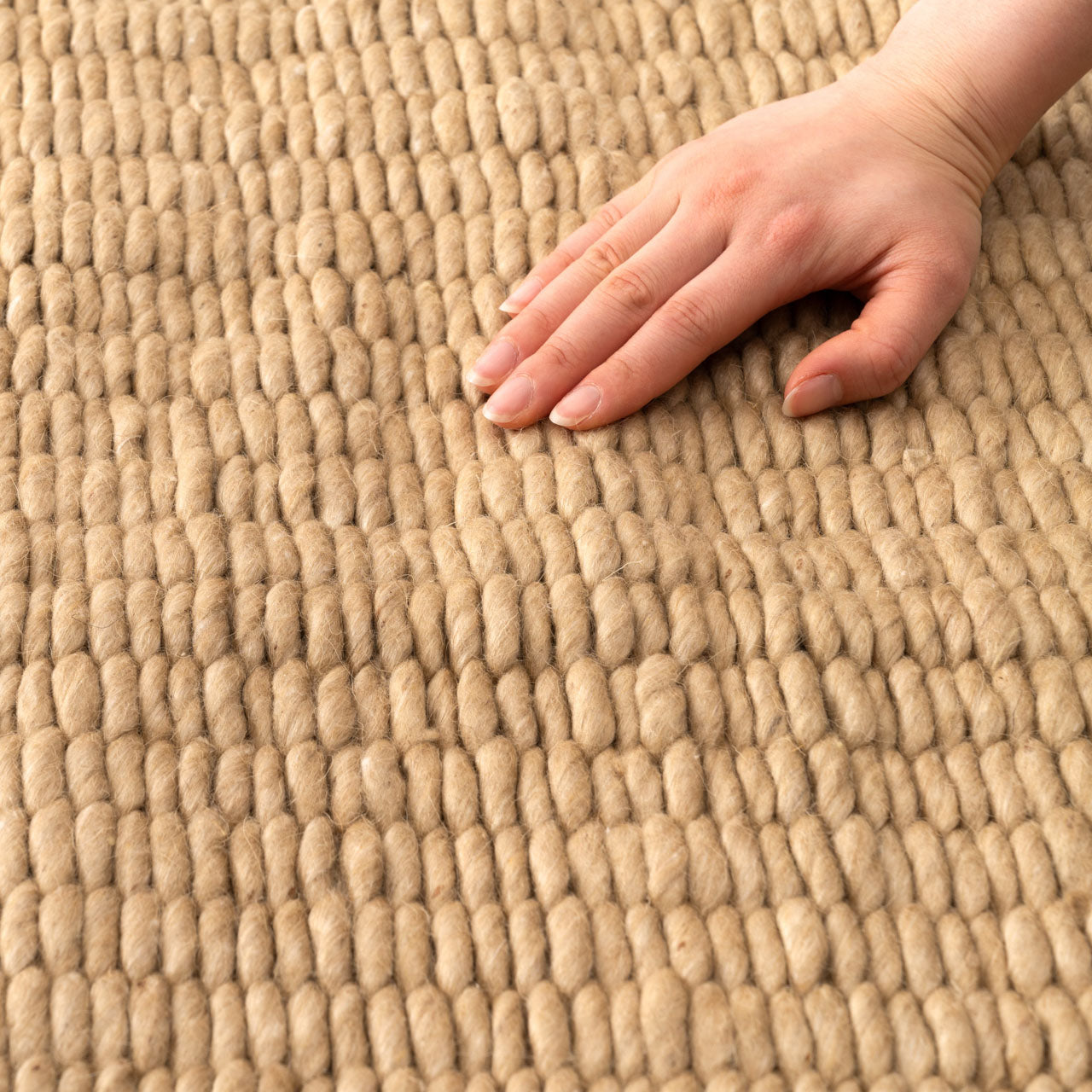 Rectangle P Rug ラグマット 130×190 ラグ ウール コットン ポリエステル 防ダニ・抗菌防臭・防炎機能 ホットカーペット 床暖房 インテリア インテリア雑貨