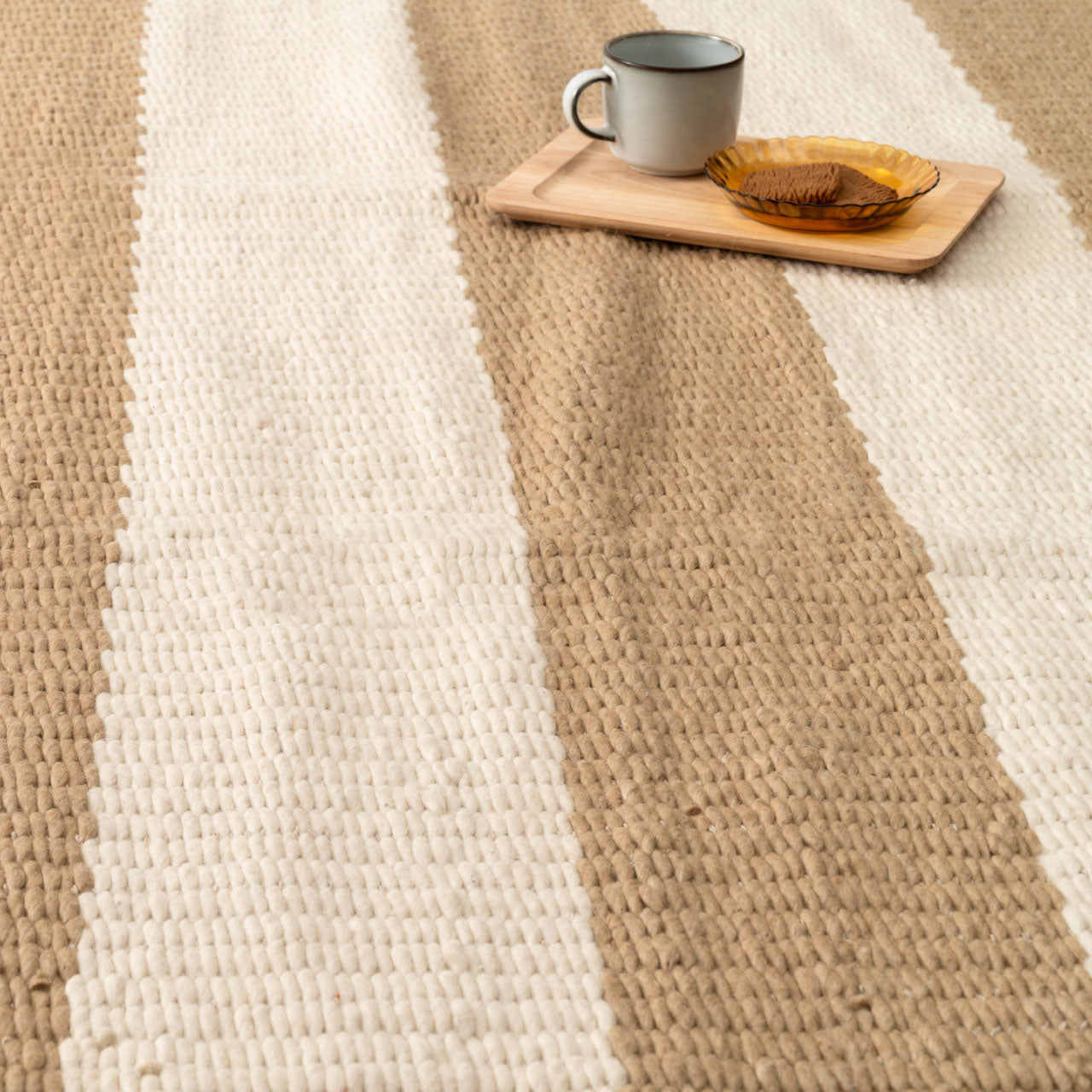 Rectangle P Rug ラグマット 130×190 ラグ ウール コットン ポリエステル 防ダニ・抗菌防臭・防炎機能 ホットカーペット 床暖房 インテリア インテリア雑貨