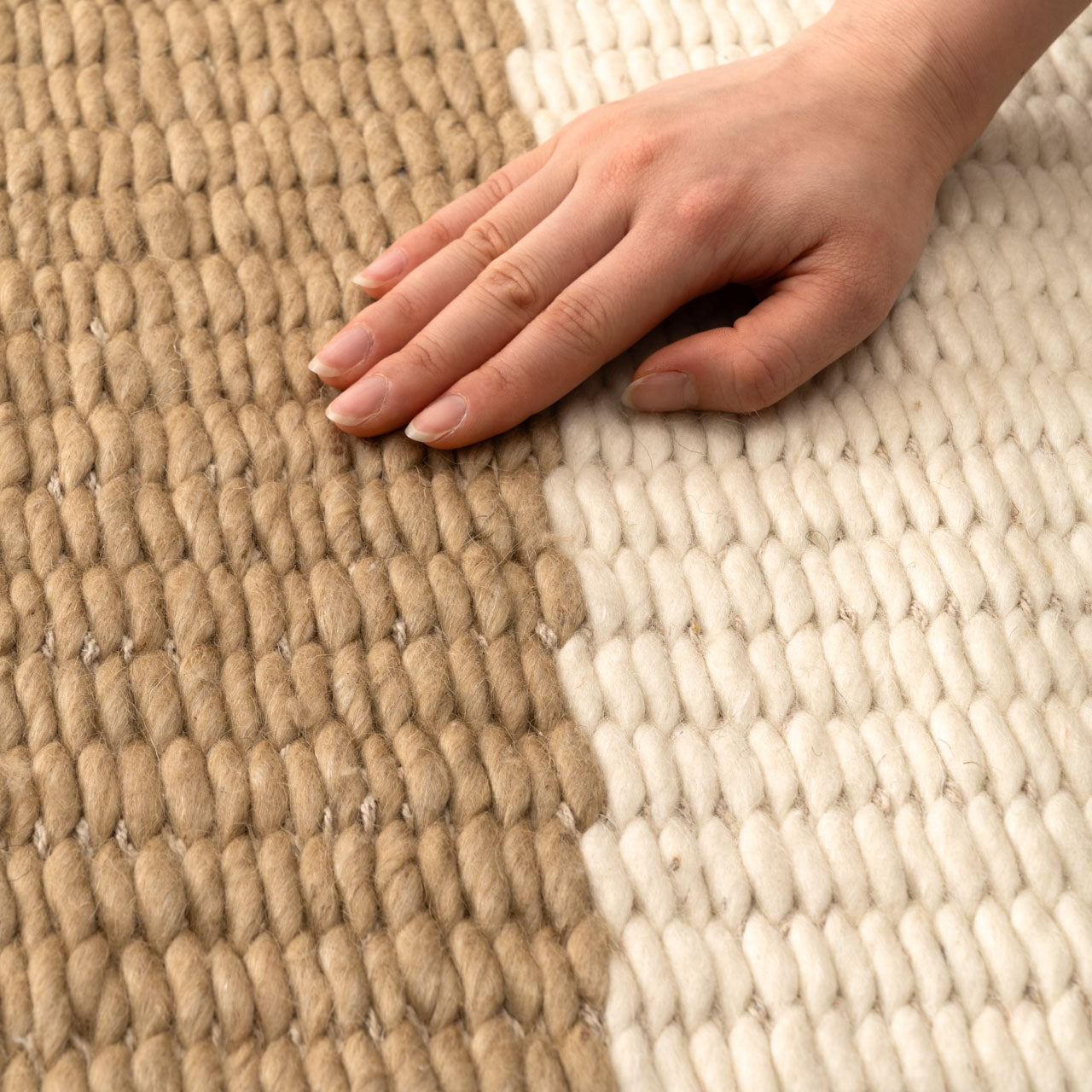 Rectangle P Rug ラグマット 170×230 ラグ ウール コットン ポリエステル 防ダニ・抗菌防臭・防炎機能 ホットカーペット 床暖房 インテリア インテリア雑貨