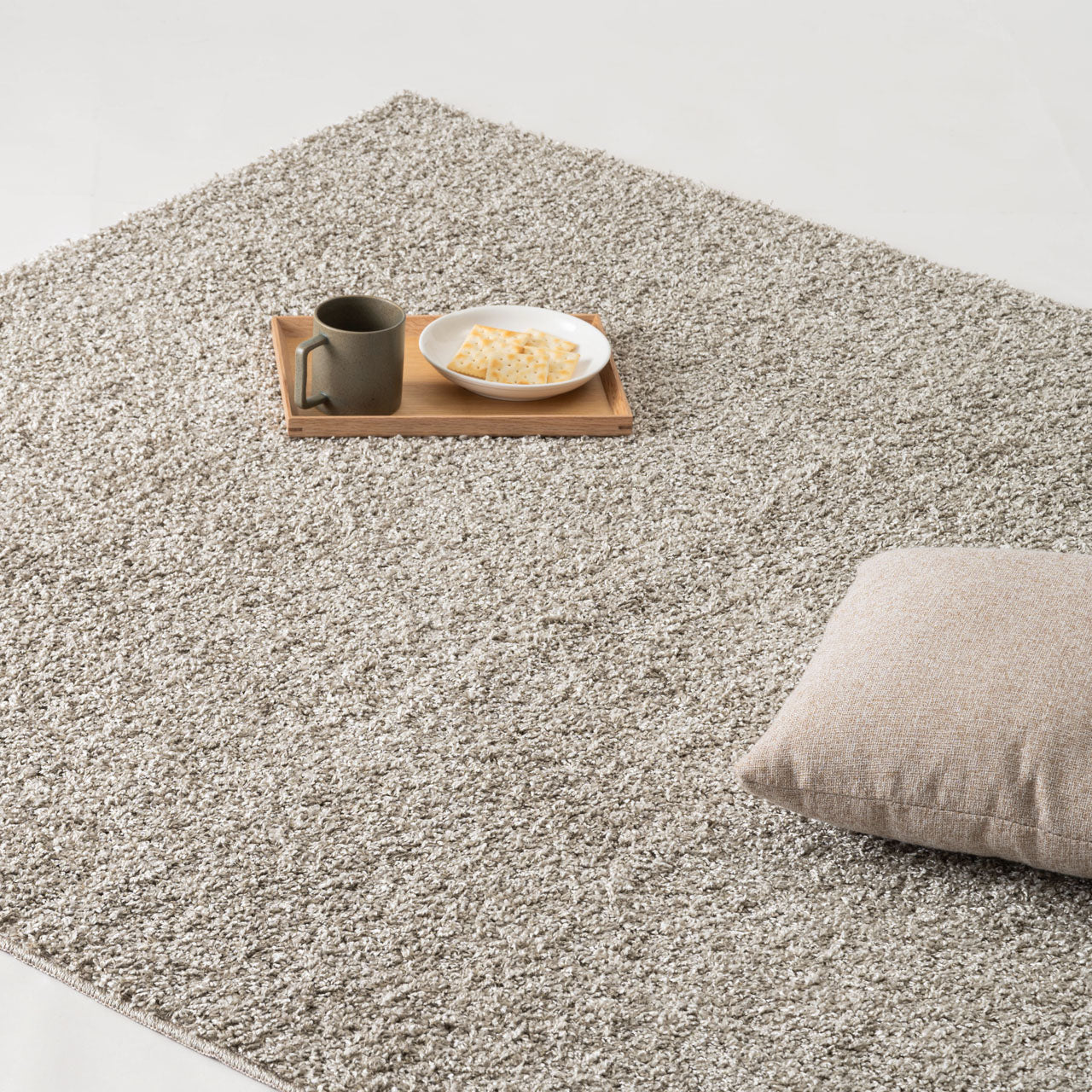 Rectangle W Rug ラグマット 130×190 スクエアラグ ラグ ショートシャギー ポリエステル 防ダニ・抗菌防臭・防炎機能 ホットカーペット 床暖房 インテリア インテリア雑貨
