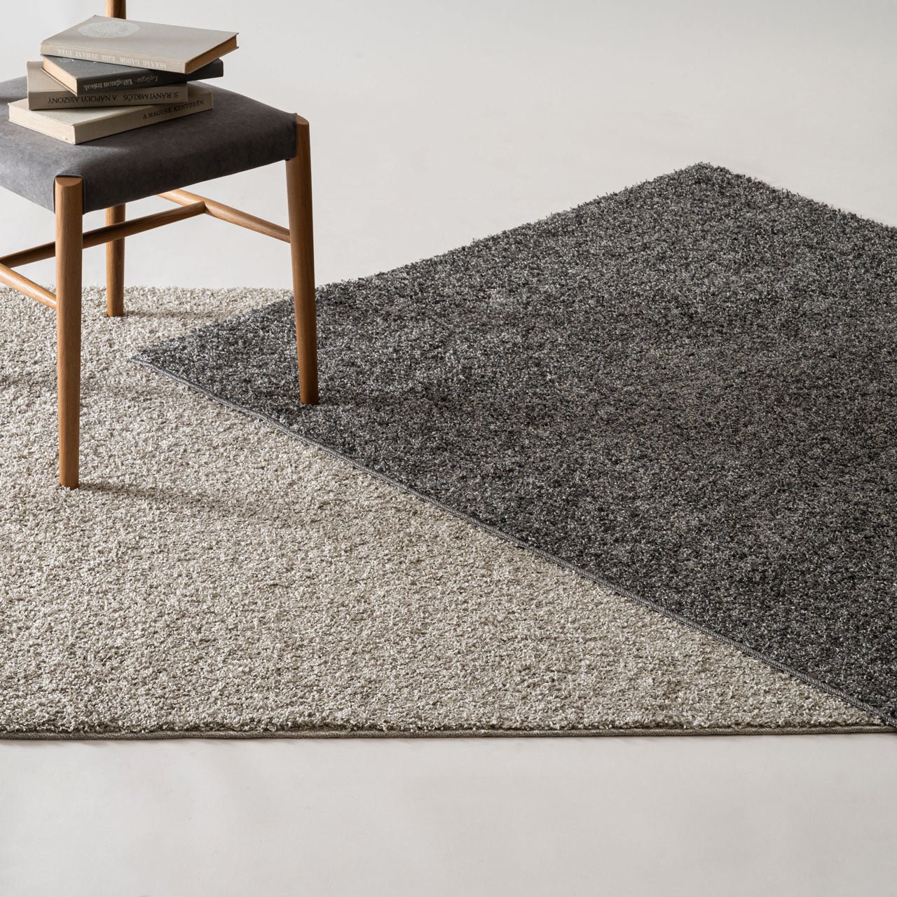 Rectangle W Rug ラグマット 130×190 スクエアラグ ラグ ショートシャギー ポリエステル 防ダニ・抗菌防臭・防炎機能 ホットカーペット 床暖房 インテリア インテリア雑貨