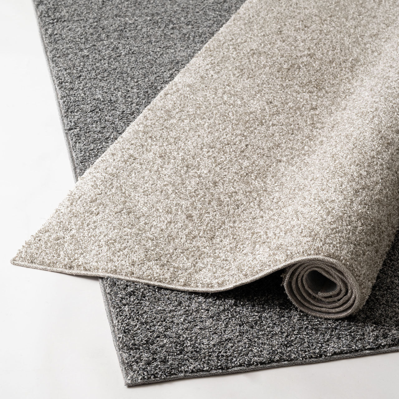 Square W Rug ラグマット 190×190 スクエアラグ ラグ ショートシャギー ポリエステル 防ダニ・抗菌防臭・防炎機能 ホットカーペット 床暖房 インテリア インテリア雑貨