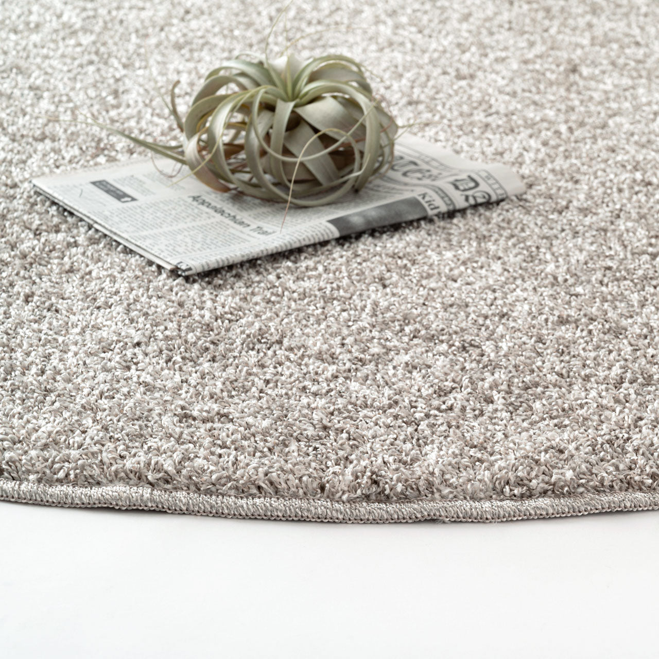 Round W Rug ラグマット 160×160 丸ラグ ラウンドラグ ラグ ショートシャギー ポリエステル 防ダニ・抗菌防臭・防炎機能 ホットカーペット 床暖房 インテリア インテリア雑貨