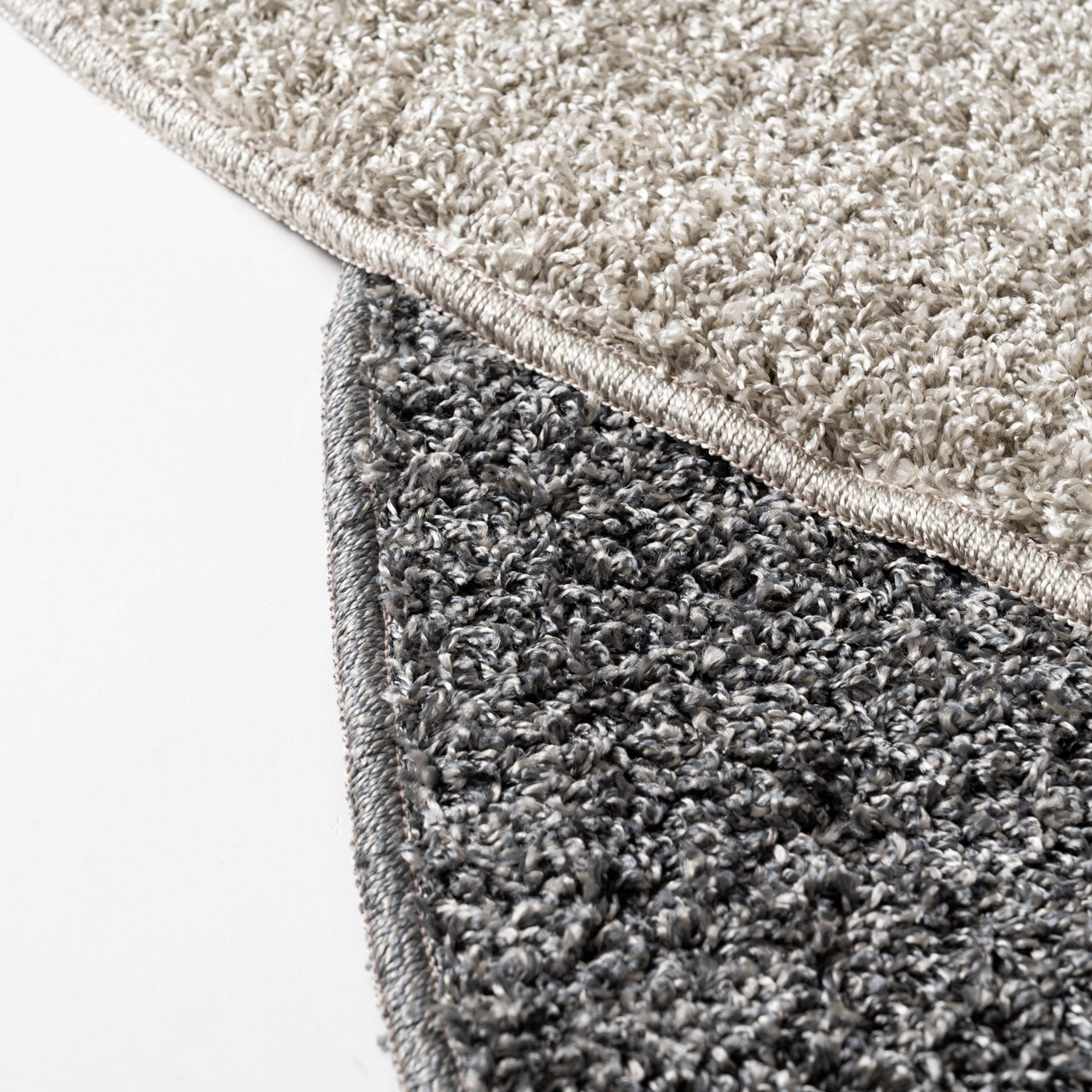 Round W Rug ラグマット 160×160 丸ラグ ラウンドラグ ラグ ショートシャギー ポリエステル 防ダニ・抗菌防臭・防炎機能 ホットカーペット 床暖房 インテリア インテリア雑貨