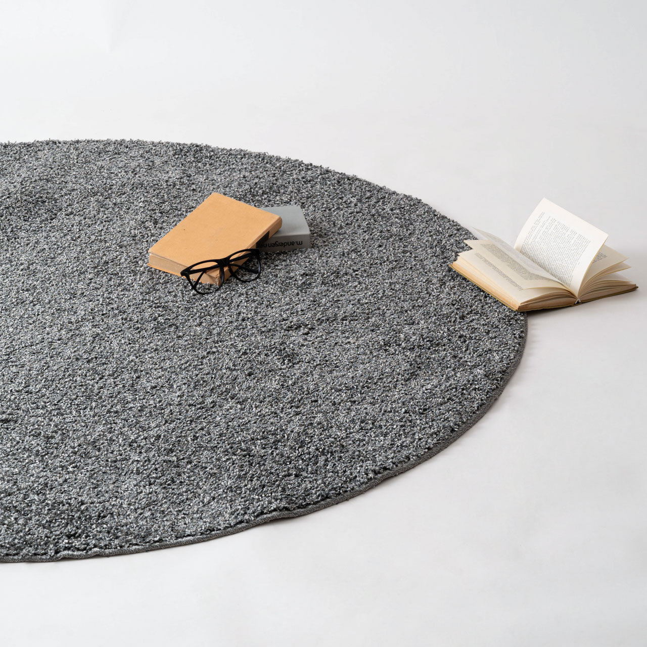 Round W Rug ラグマット 160×160 丸ラグ ラウンドラグ ラグ ショートシャギー ポリエステル 防ダニ・抗菌防臭・防炎機能 ホットカーペット 床暖房 インテリア インテリア雑貨