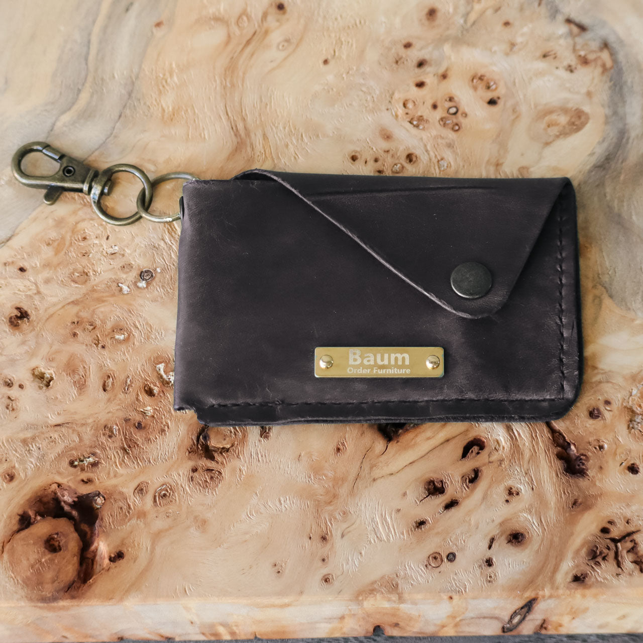 Leather Snap Card Case