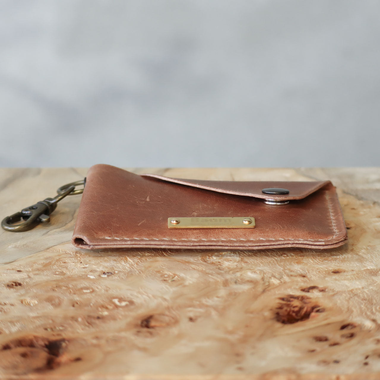 Leather Snap Card Case
