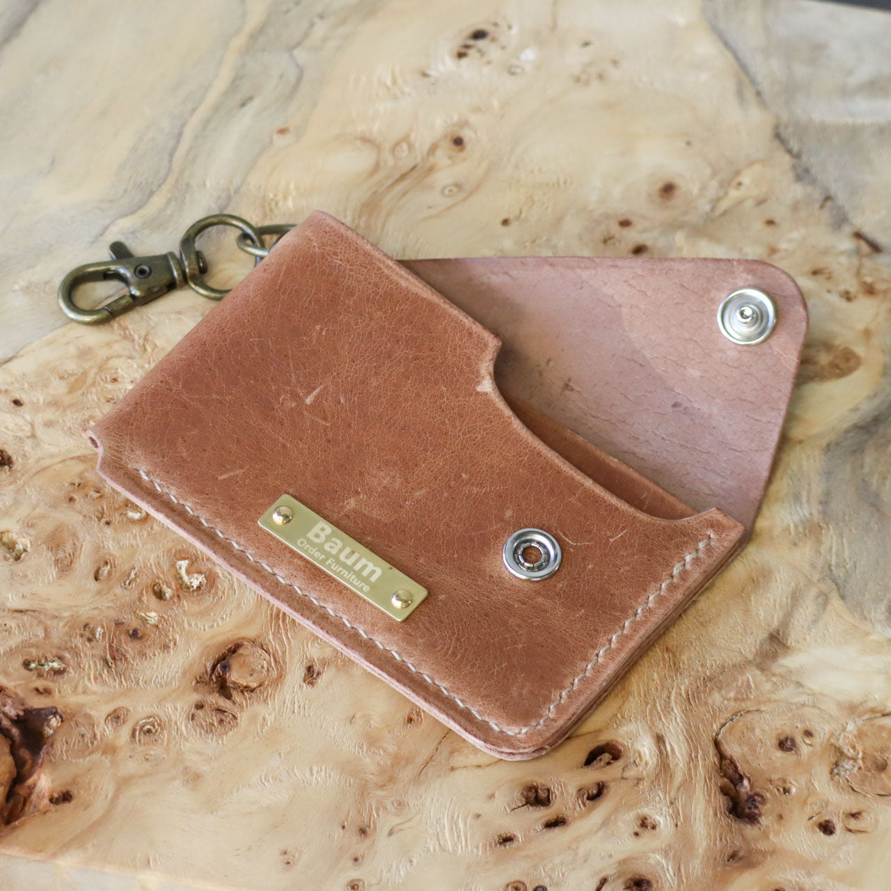 Leather Snap Card Case